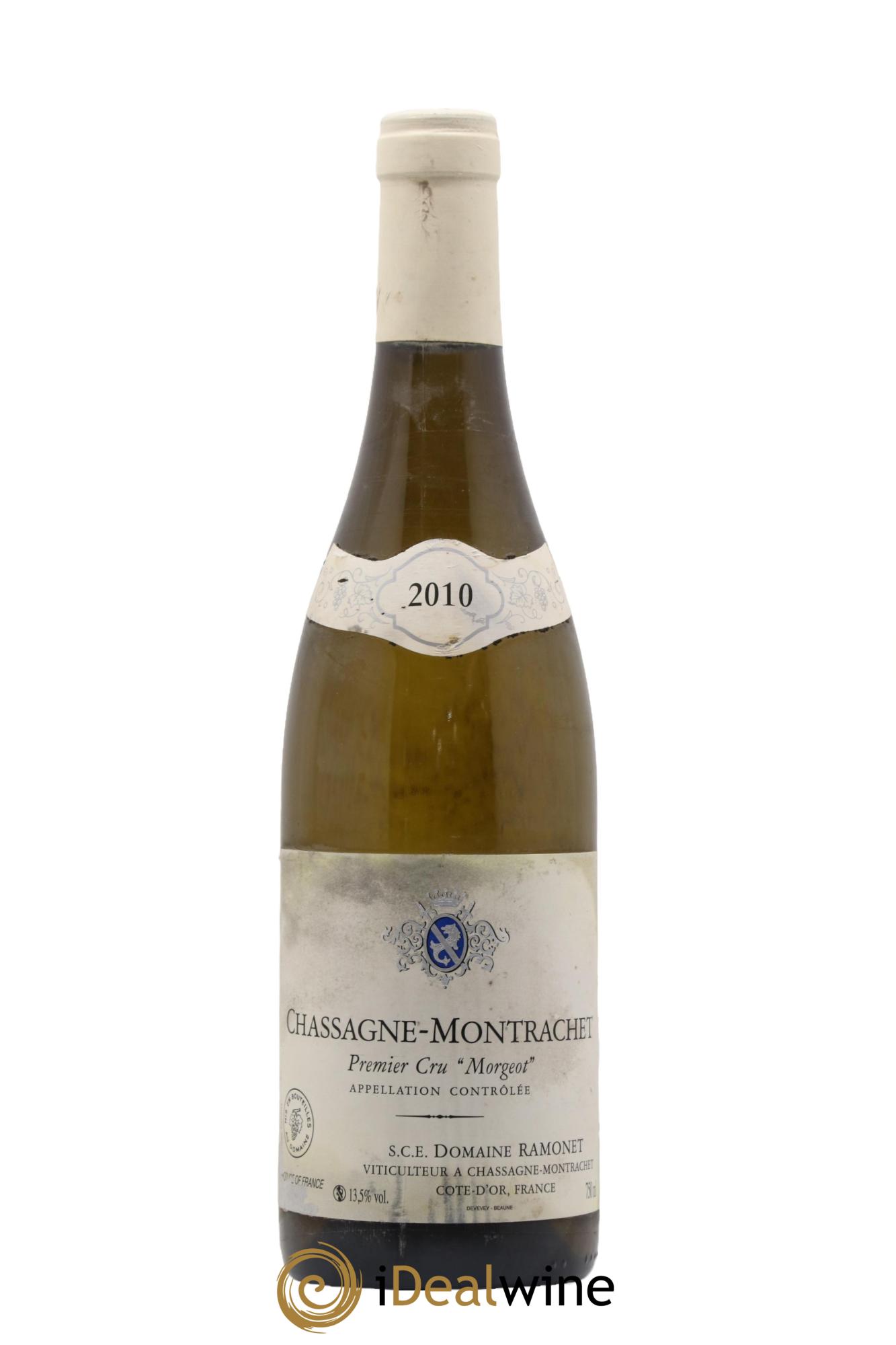 Chassagne-Montrachet 1er Cru Morgeot Ramonet (Domaine) 2010 - Lot of 1 bottle - 0