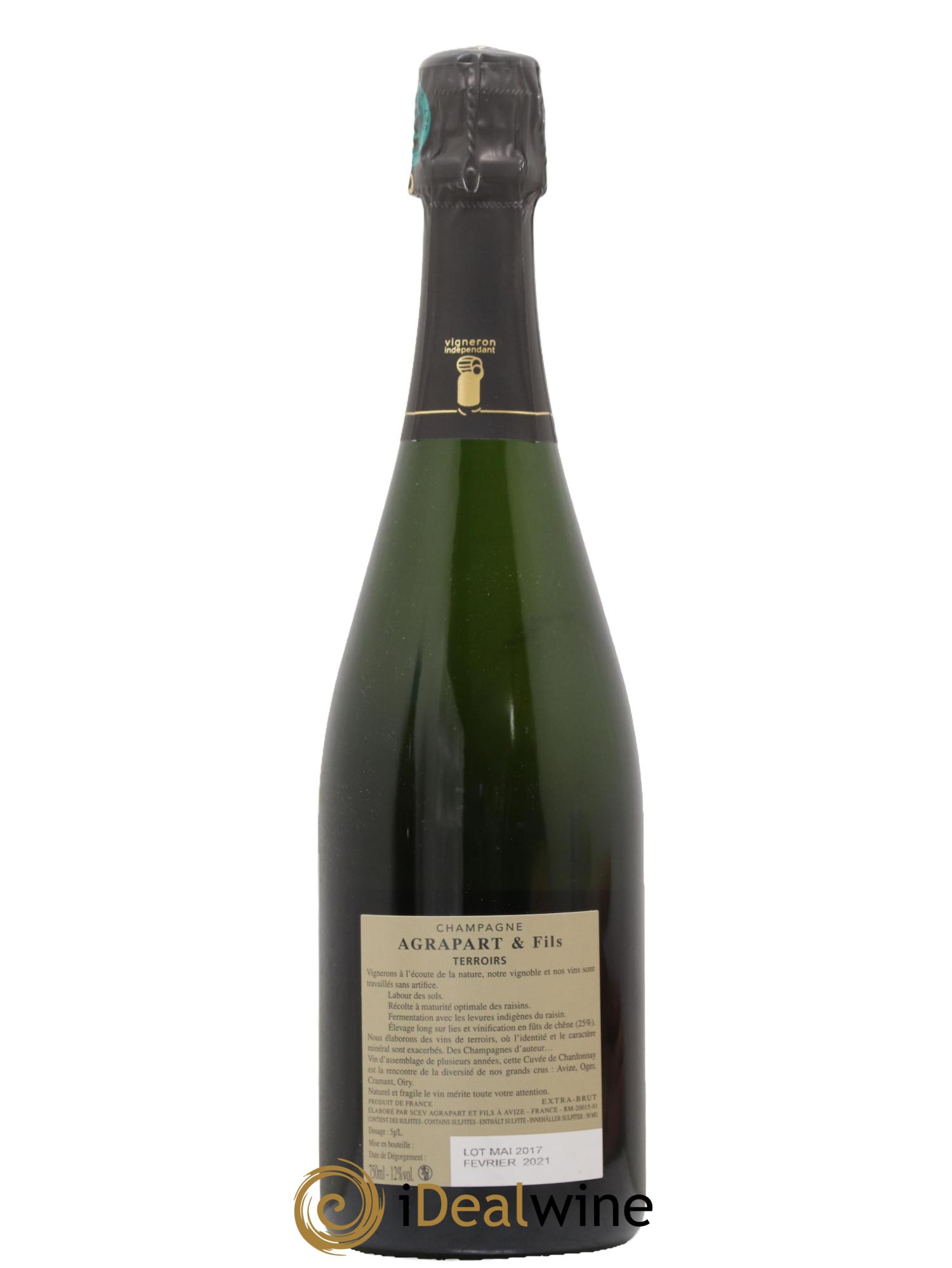 Terroirs Extra-Brut Blanc de blancs Agrapart & Fils - Posten von 1 Flasche - 1