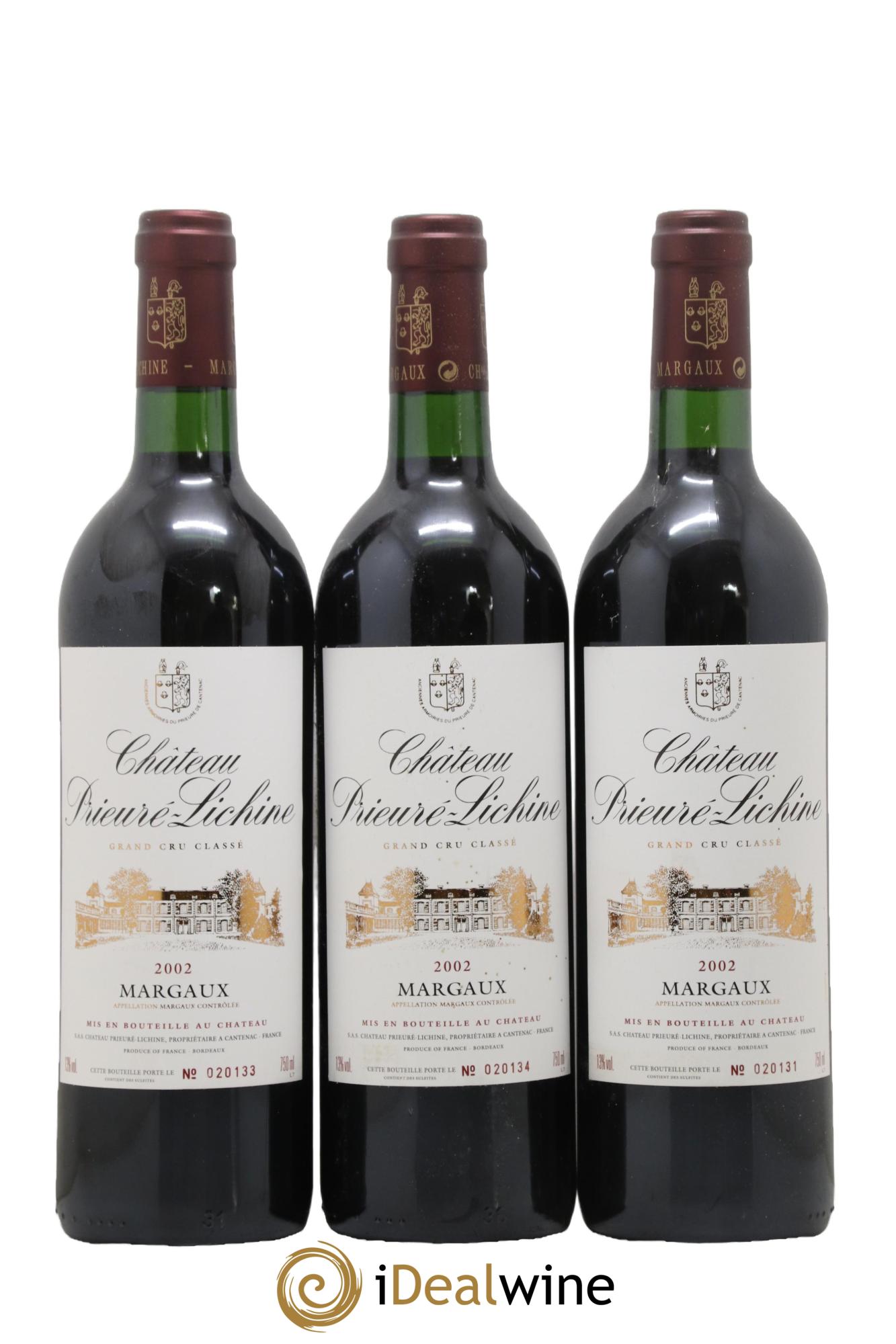 Château le Prieuré Grand Cru Classé Margaux Château Pieuré Lichine 2002 - Posten von 12 Flaschen - 4