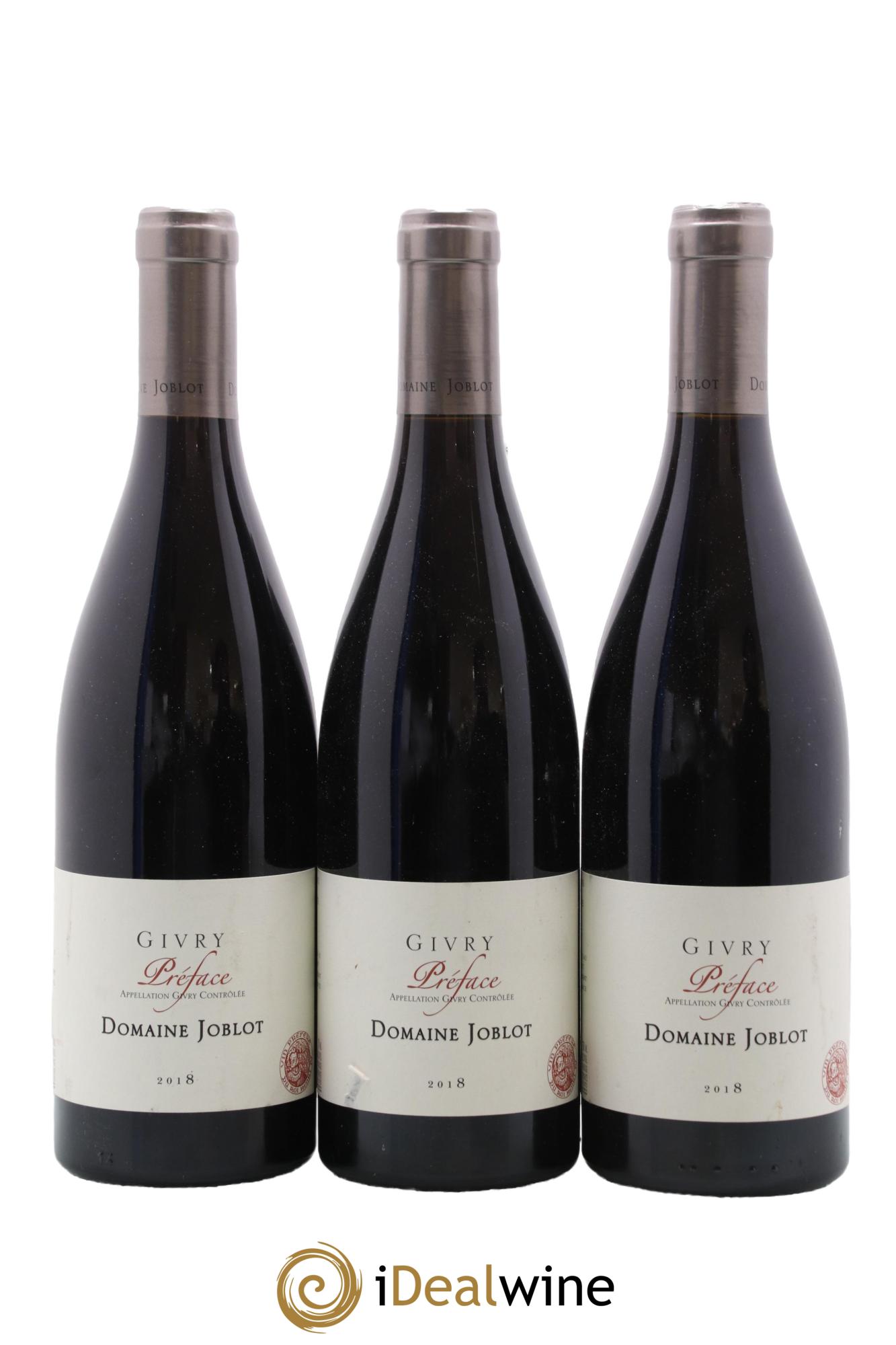 Givry Préface Joblot (Domaine) 2018 - Lot de 3 bouteilles - 0