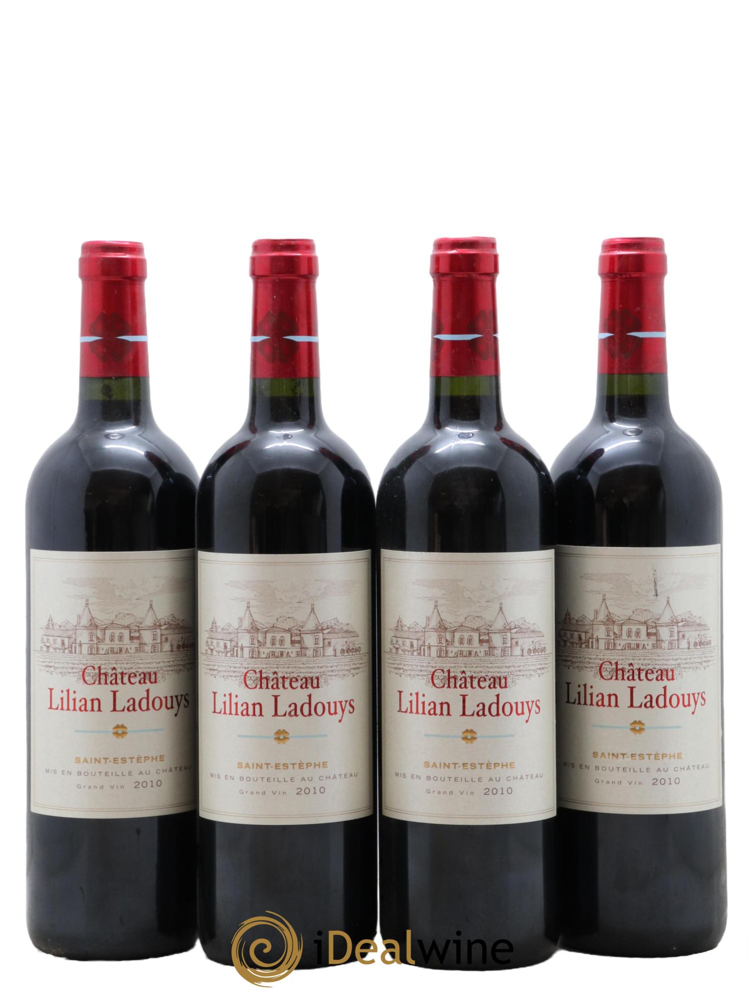 Château Lilian Ladouys Cru Bourgeois  2010 - Lot de 4 bouteilles - 0