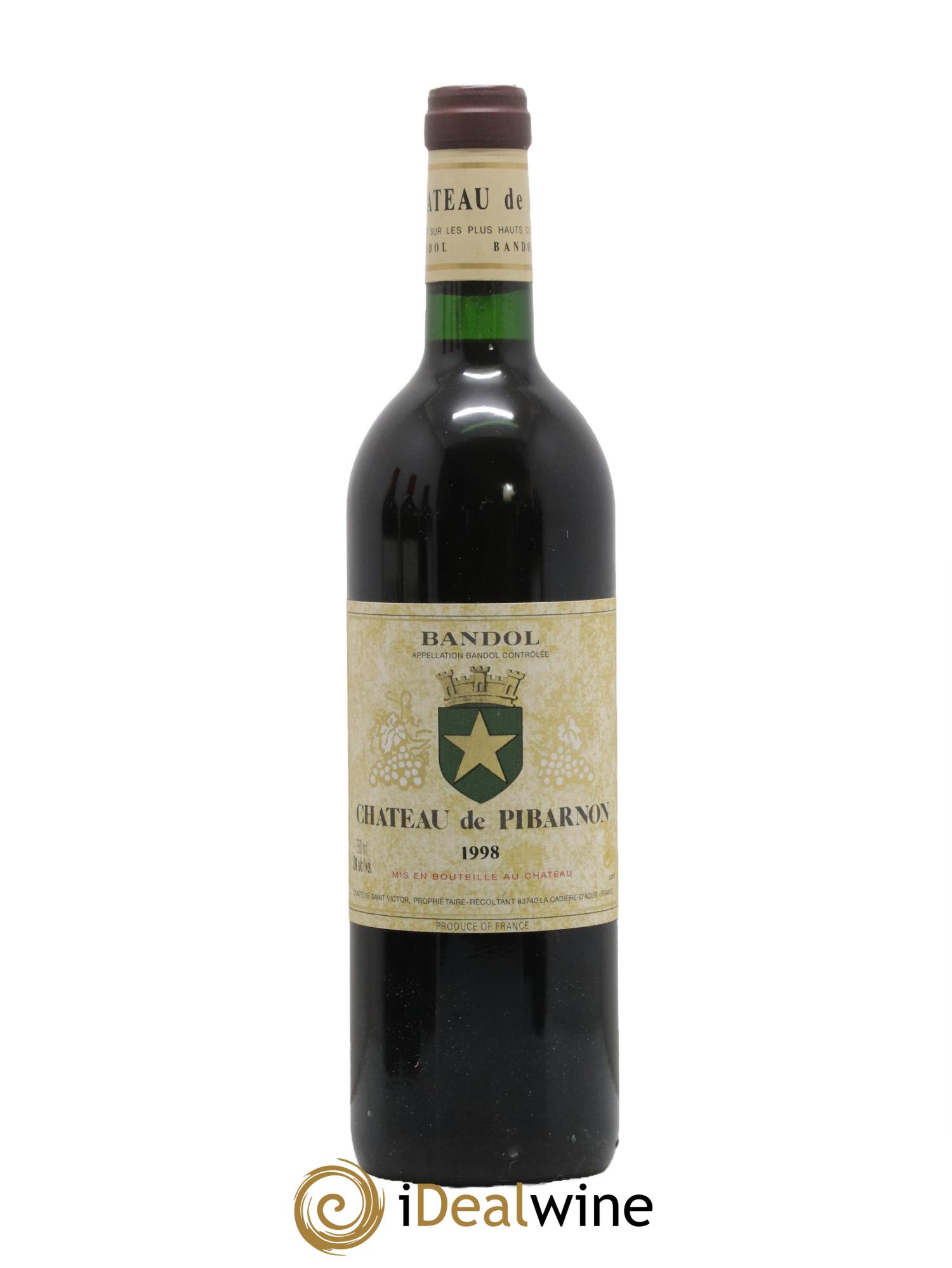 Bandol Château de Pibarnon Comte de Saint-Victor 1998 - Lot de 1 bouteille - 0