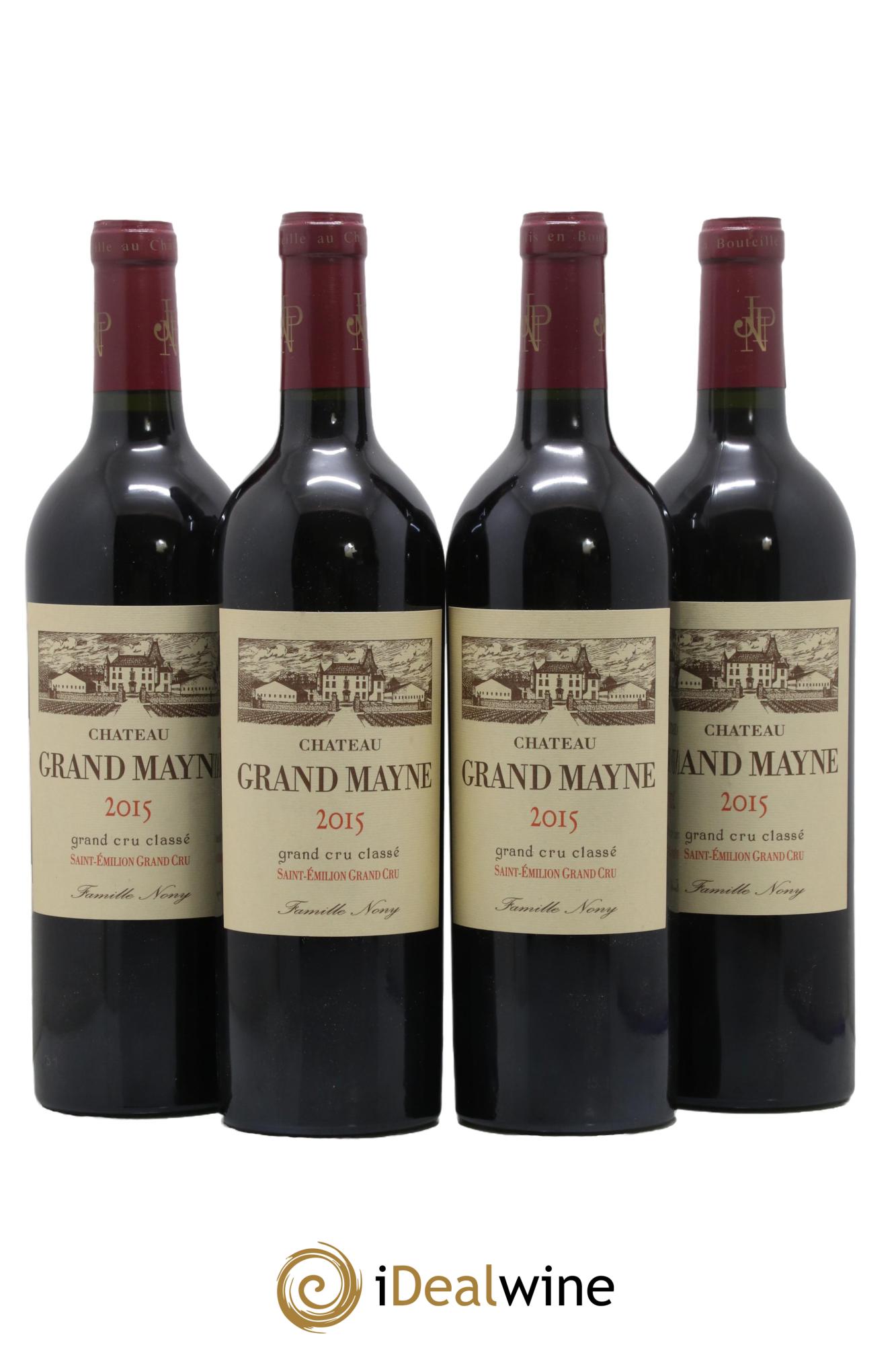 Château Grand Mayne Grand Cru Classé  2015 - Lot of 4 bottles - 0