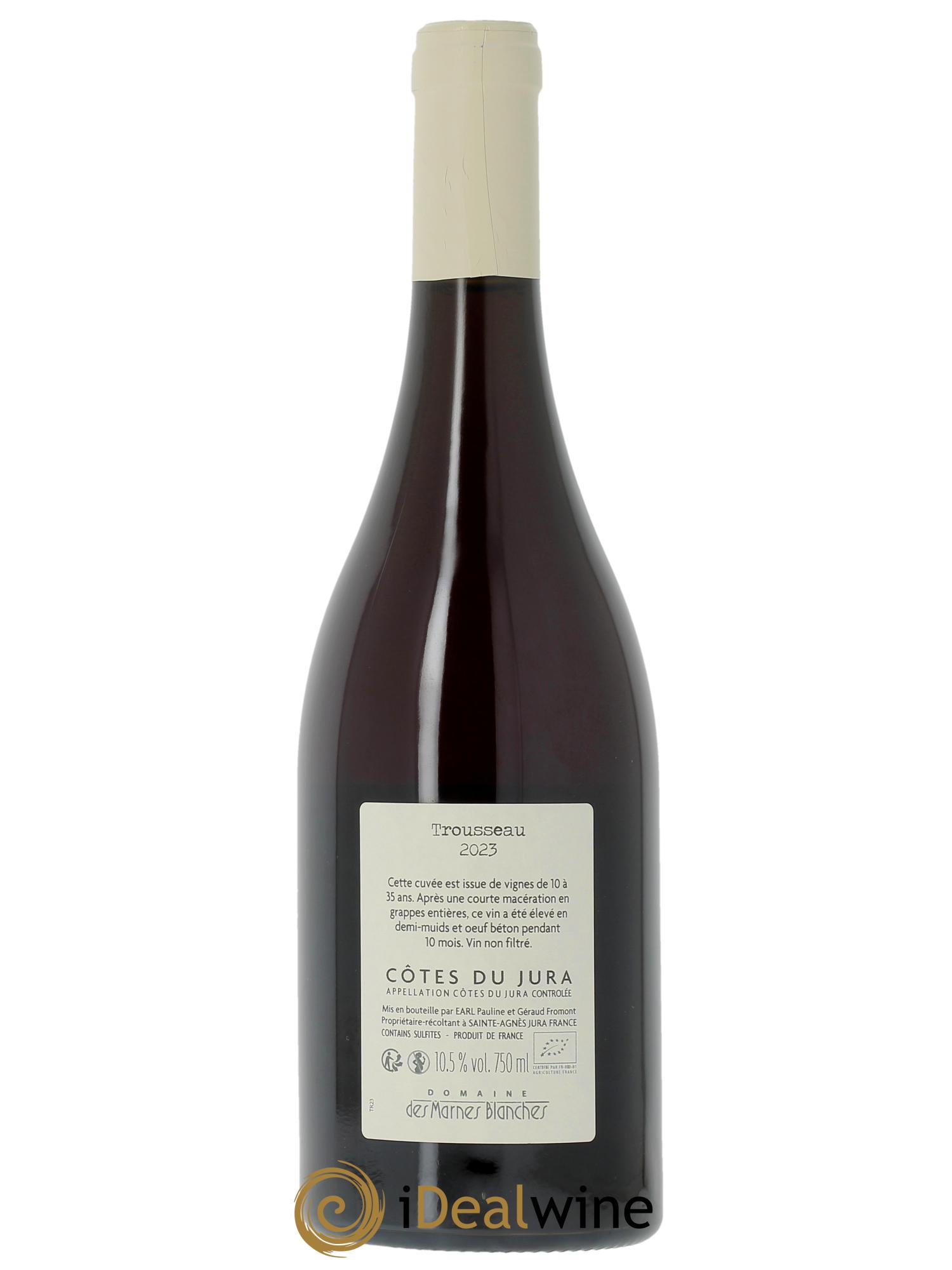 Côtes du Jura Trousseau Marnes Blanches (Domaine des)  2023 - Lotto di 1 bottiglia - 1