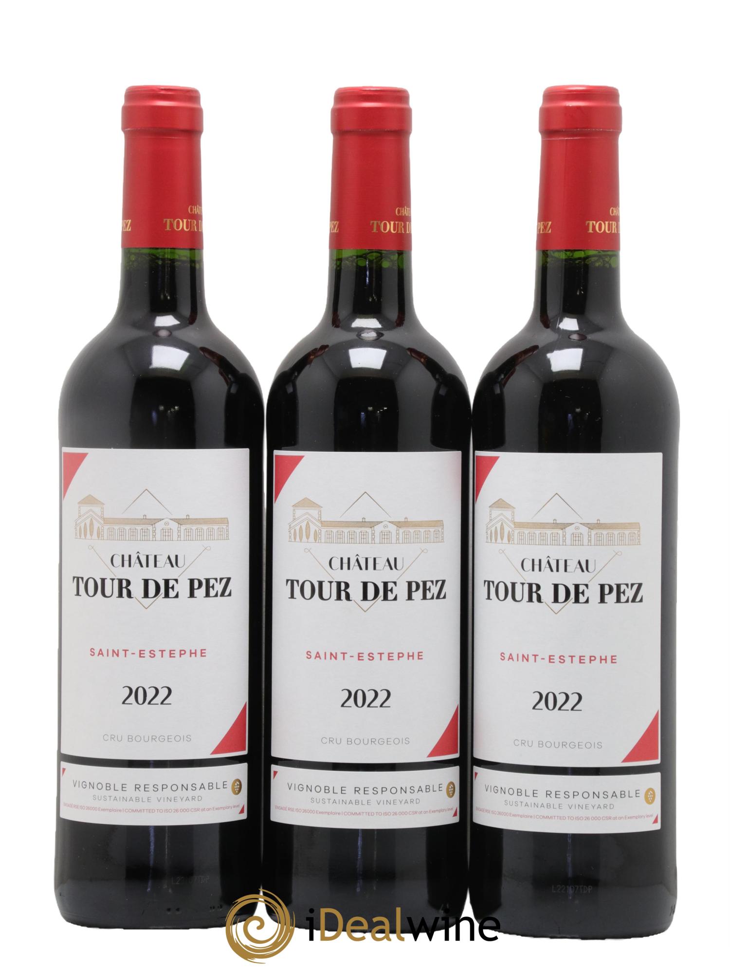 Château Tour de Pez Cru Bourgeois 2022 - Posten von 3 Flaschen - 0