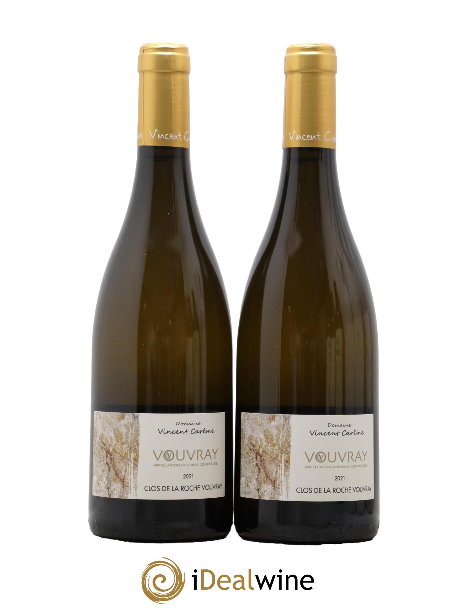 Vouvray Sec Clos de La Roche Vouvray Vincent Carême (Domaine) 2021 - Lot of 2 bottles - 0