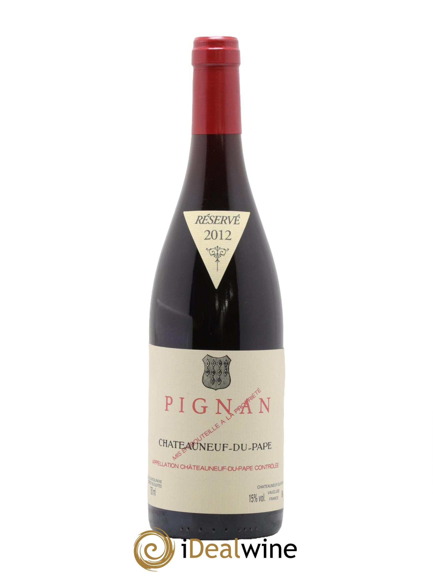 Châteauneuf-du-Pape Pignan Emmanuel Reynaud 2012 - Lot de 1 bouteille - 0