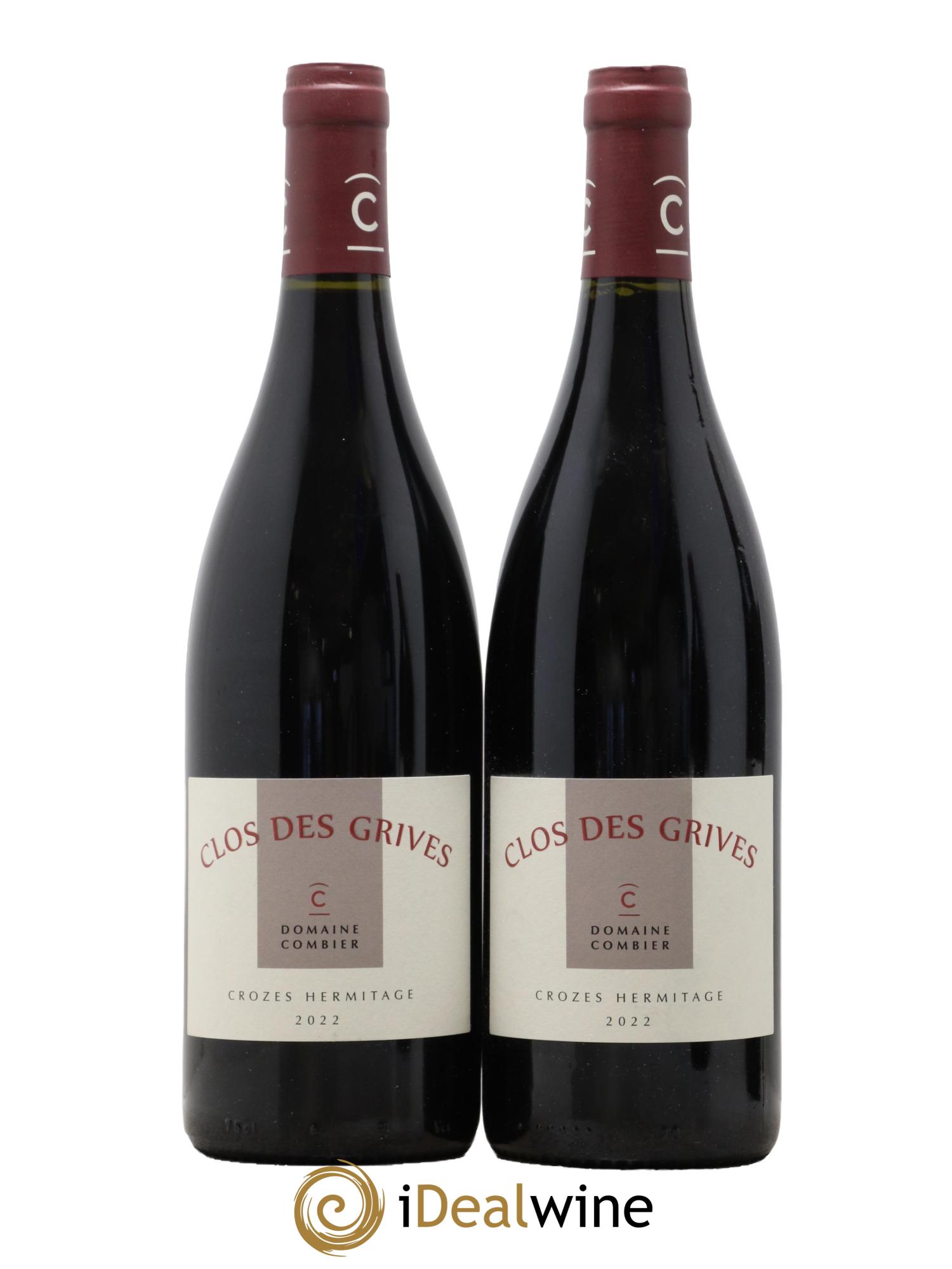 Crozes-Hermitage Clos des Grives Combier 2022 - Lot of 2 bottles - 0