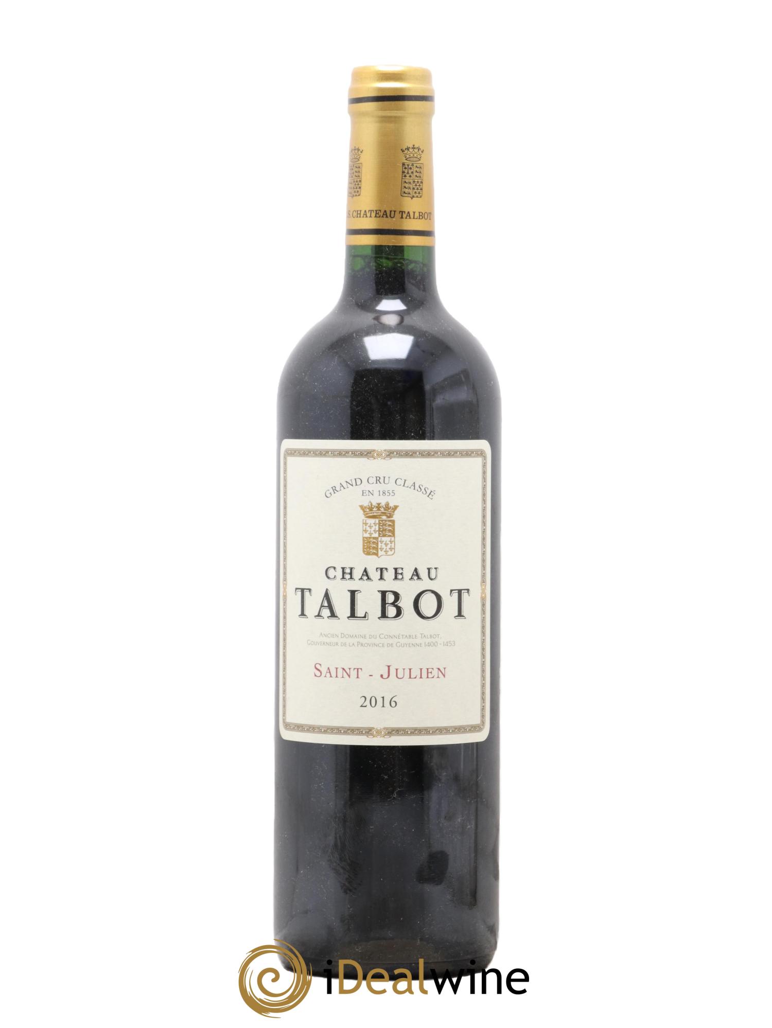 Château Talbot 4ème Grand Cru Classé 2016 - Posten von 1 Flasche - 0