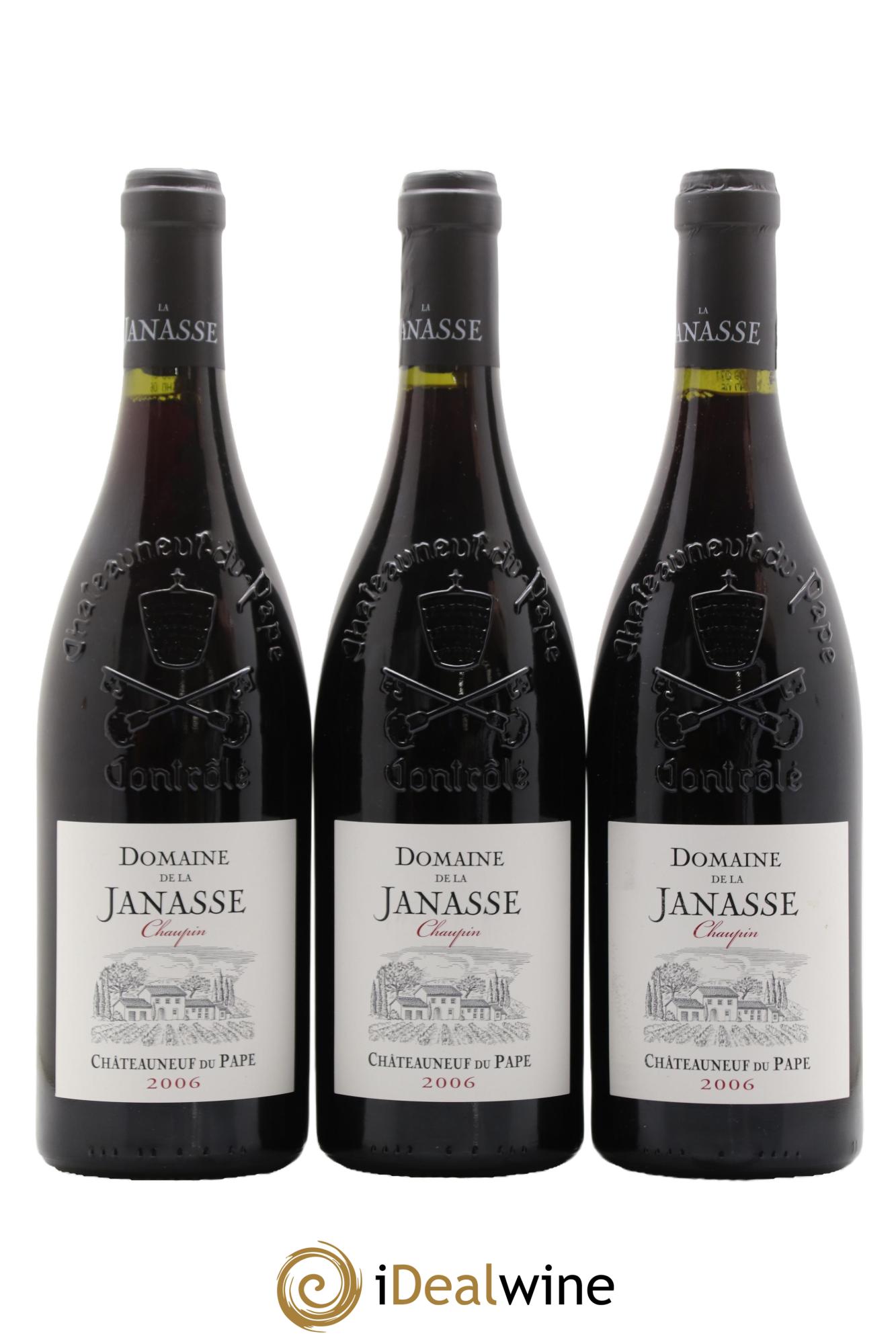 Châteauneuf-du-Pape Cuvée Chaupin La Janasse (Domaine de) 2006 - Lot of 3 bottles - 0