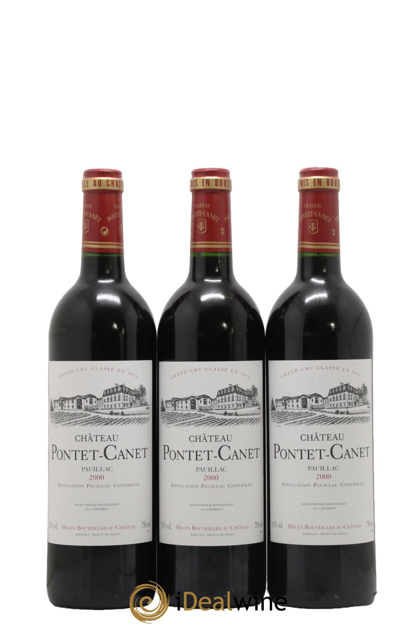 Château Pontet Canet 5ème Grand Cru Classé 2000 - Lotto di 6 bottiglie - 2