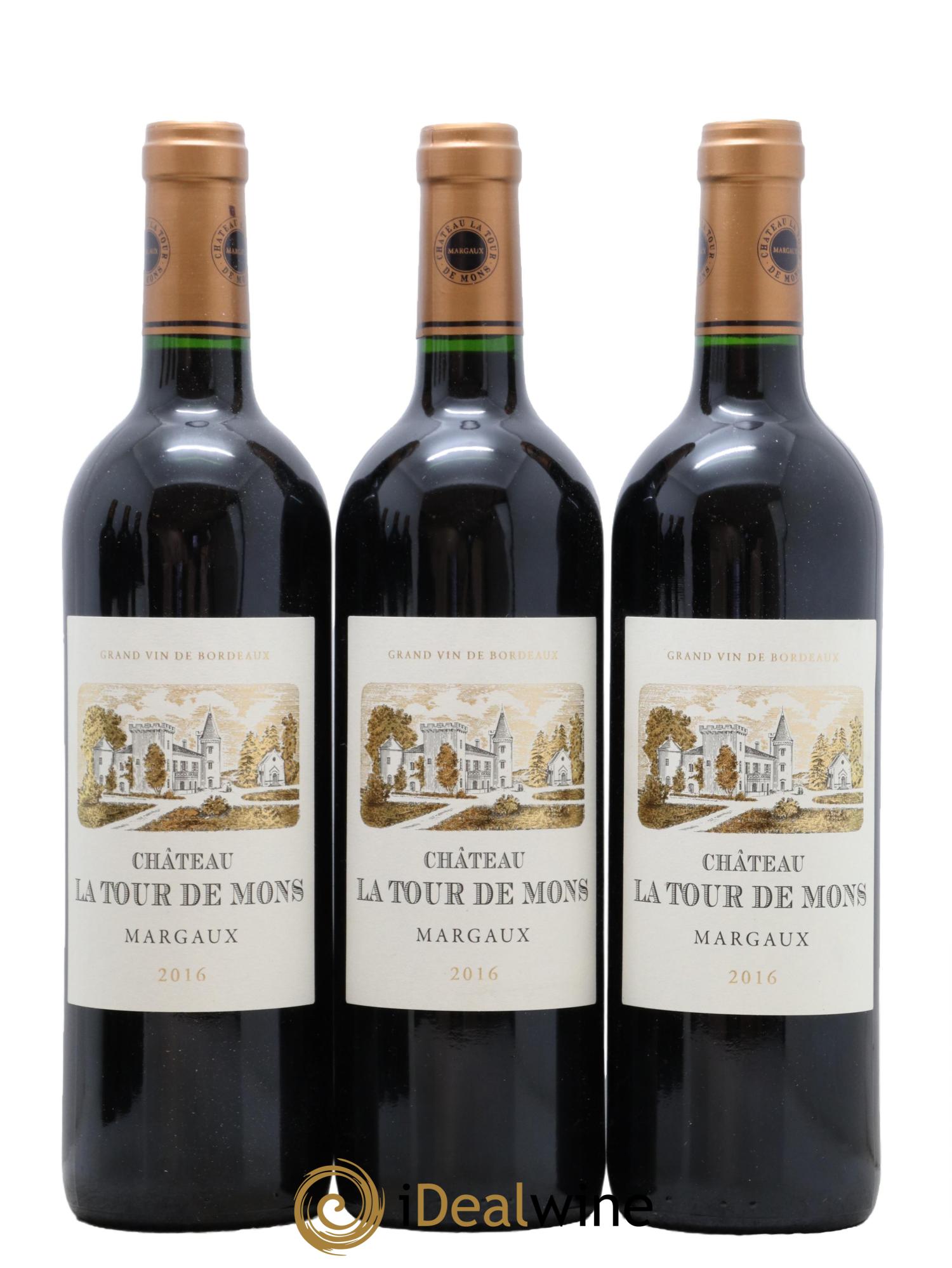 Château la Tour de Mons Cru Bourgeois 2016 - Lot de 6 bouteilles - 1