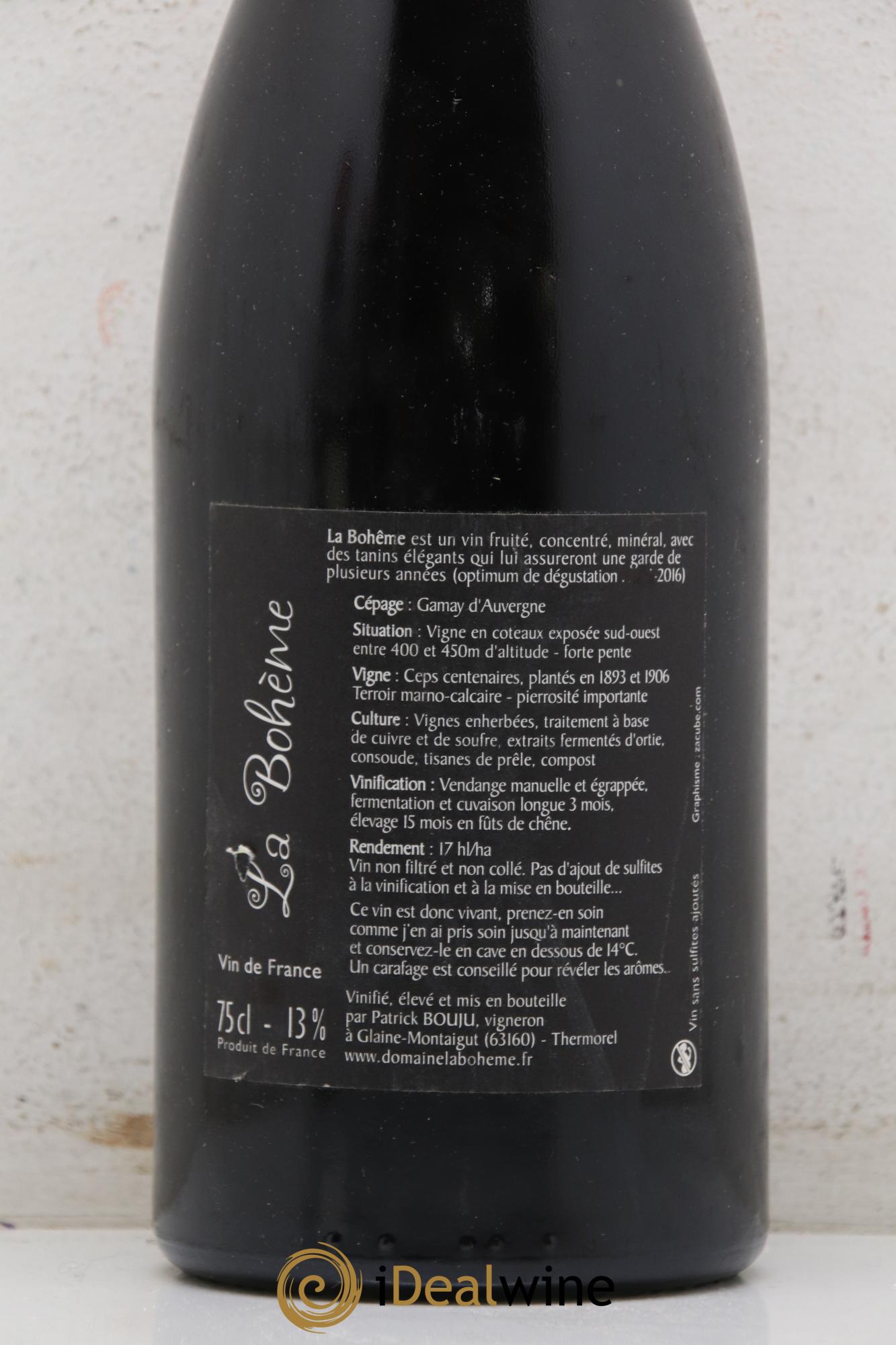 Vin de France La Bohème Patrick Bouju - La Bohème 2009 - Posten von 1 Flasche - 2