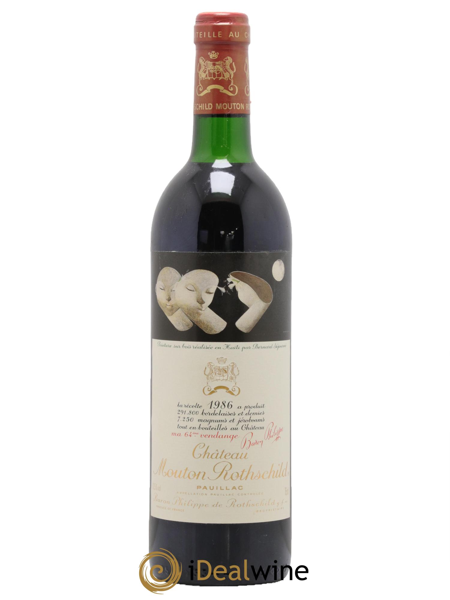 Château Mouton Rothschild 1er Grand Cru Classé 1986 - Lotto di 1 bottiglia - 0