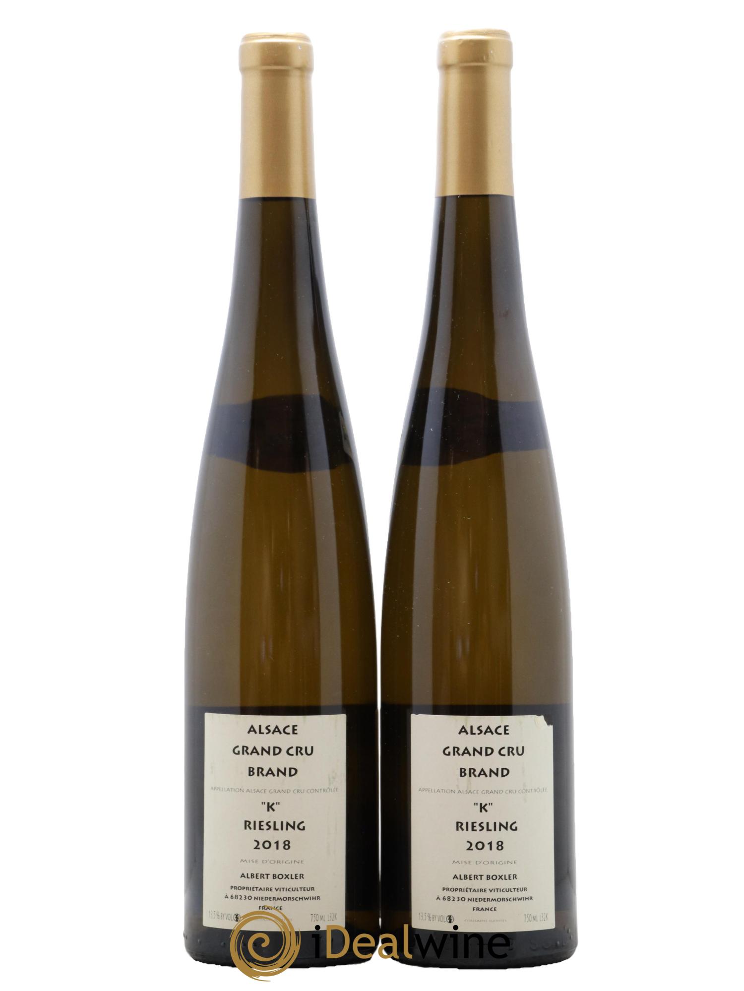 Alsace Riesling Grand Cru Brand K Albert Boxler 2018 - Posten von 2 Flaschen - 1