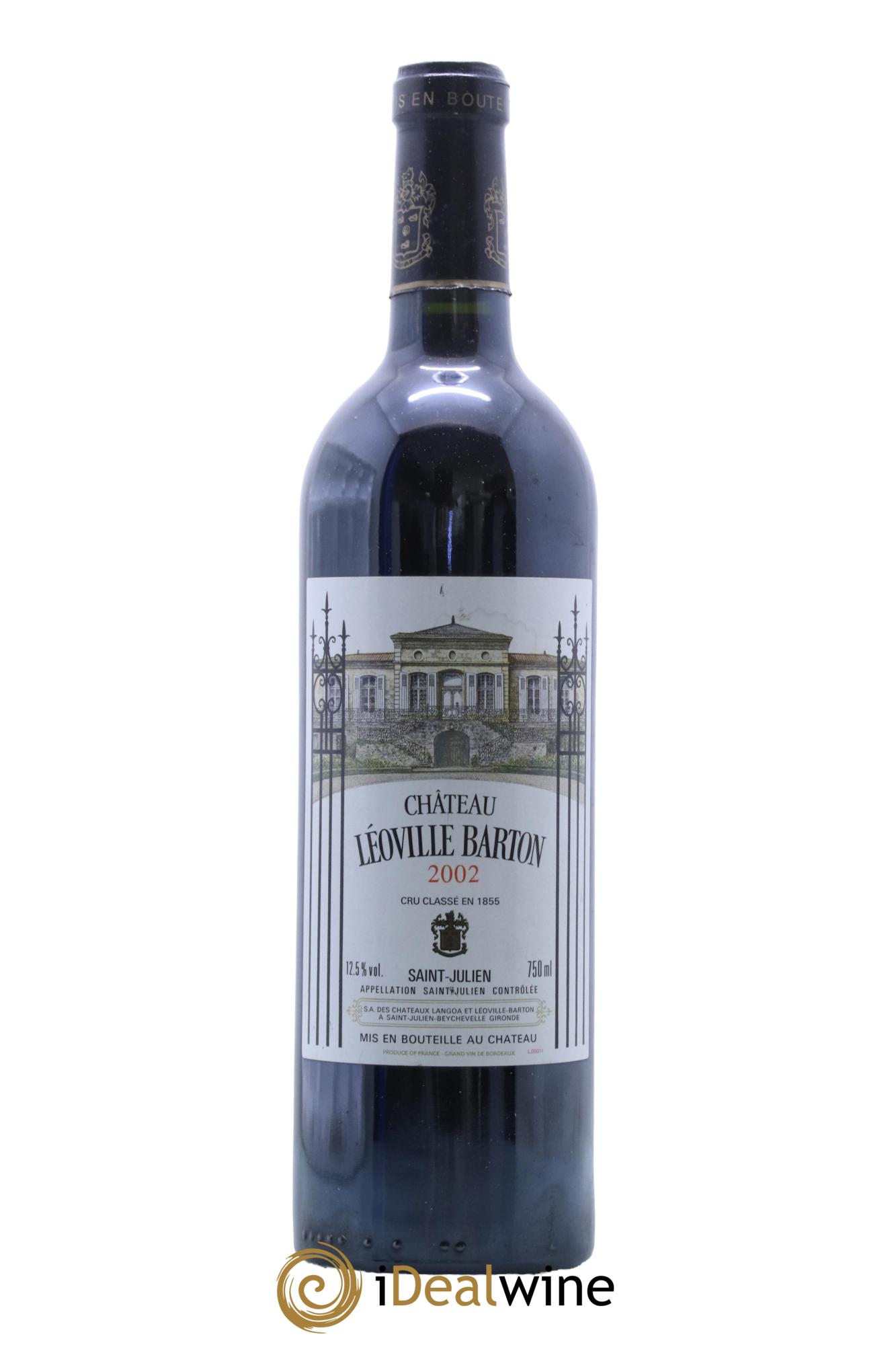 Château Léoville Barton 2ème Grand Cru Classé  2002 - Lot de 1 bouteille - 0