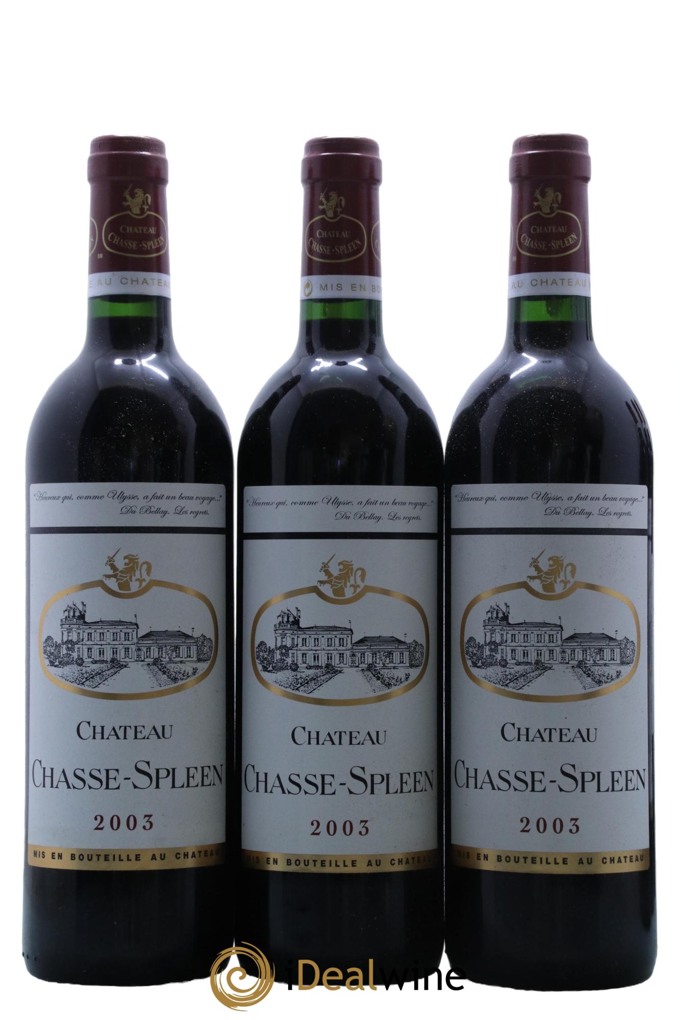 Château Chasse Spleen  2003 - Lot de 12 bouteilles - 3