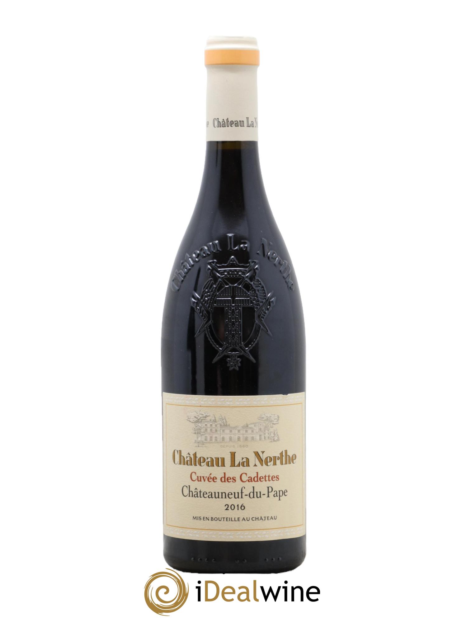 Châteauneuf-du-Pape Château La Nerthe Cuvée des Cadettes Famille Richard 2016 - Lot de 1 bouteille - 0