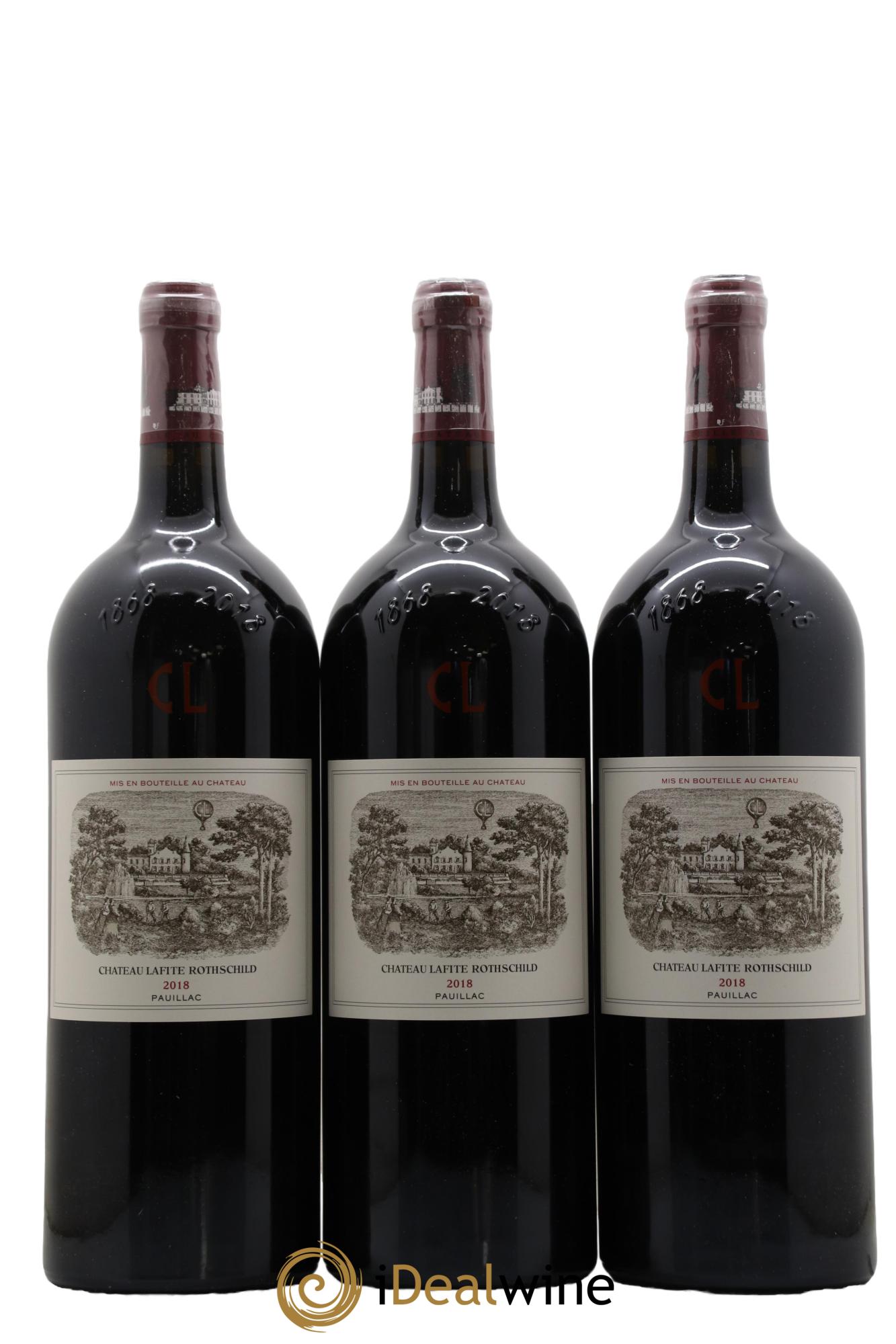 Château Lafite Rothschild 1er Grand Cru Classé  2018 - Posten von 3 Magnum - 0