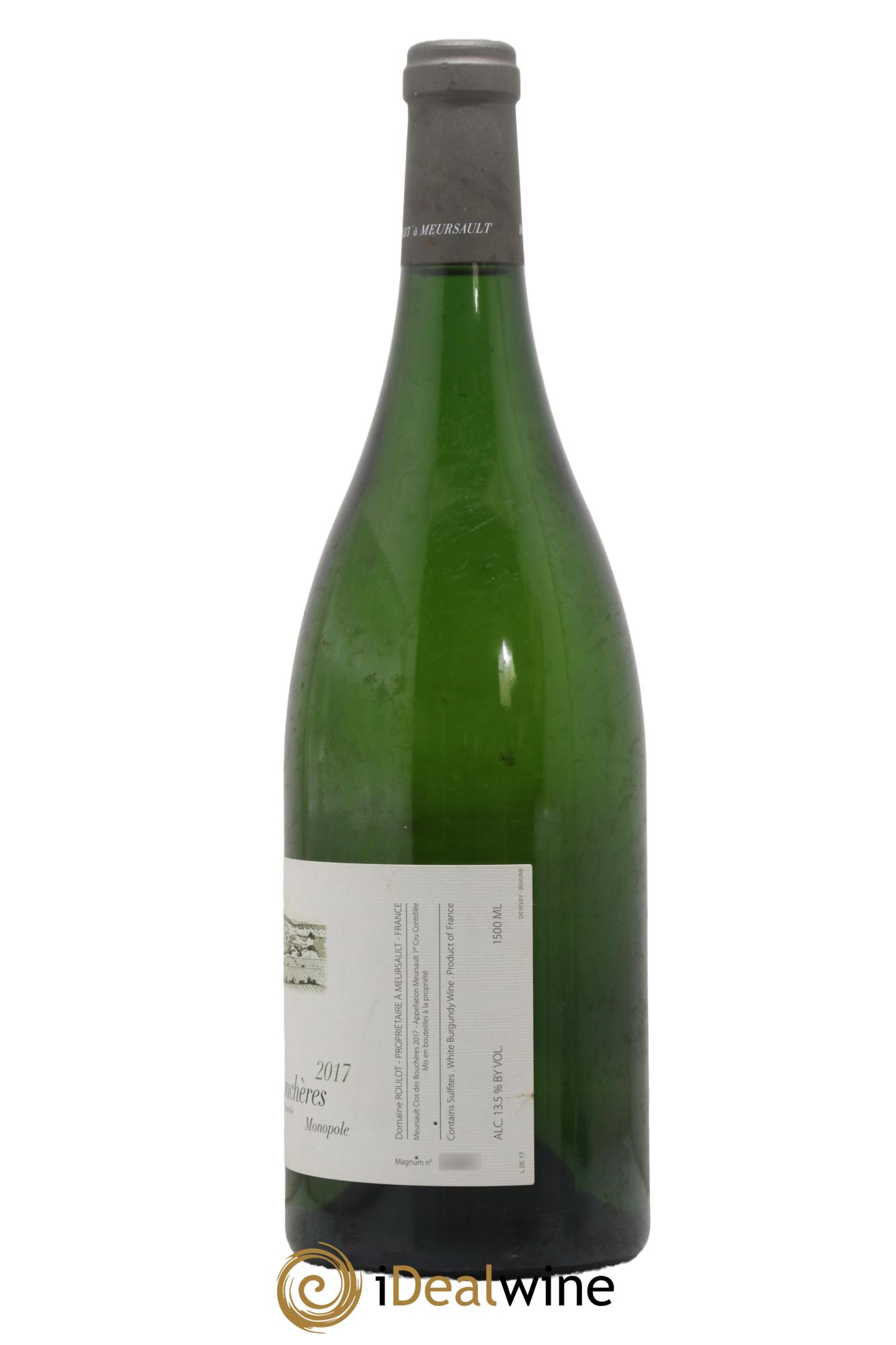 Meursault 1er Cru Clos des Bouchères  Roulot (Domaine) 2017 - Lotto di 1 magnum - 1