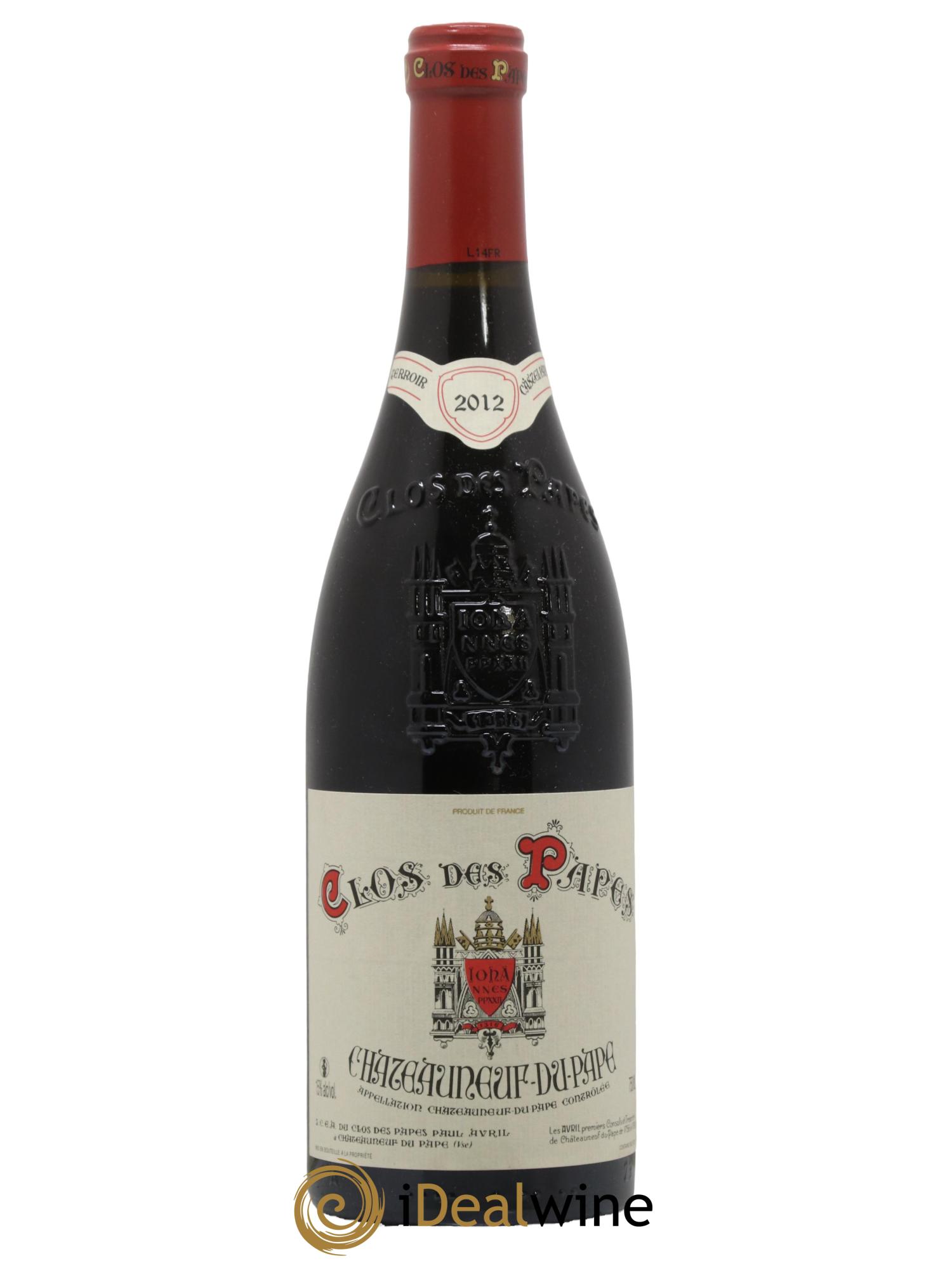 Châteauneuf-du-Pape Clos des Papes - Paul Avril 2012 - Posten von 1 Flasche - 0