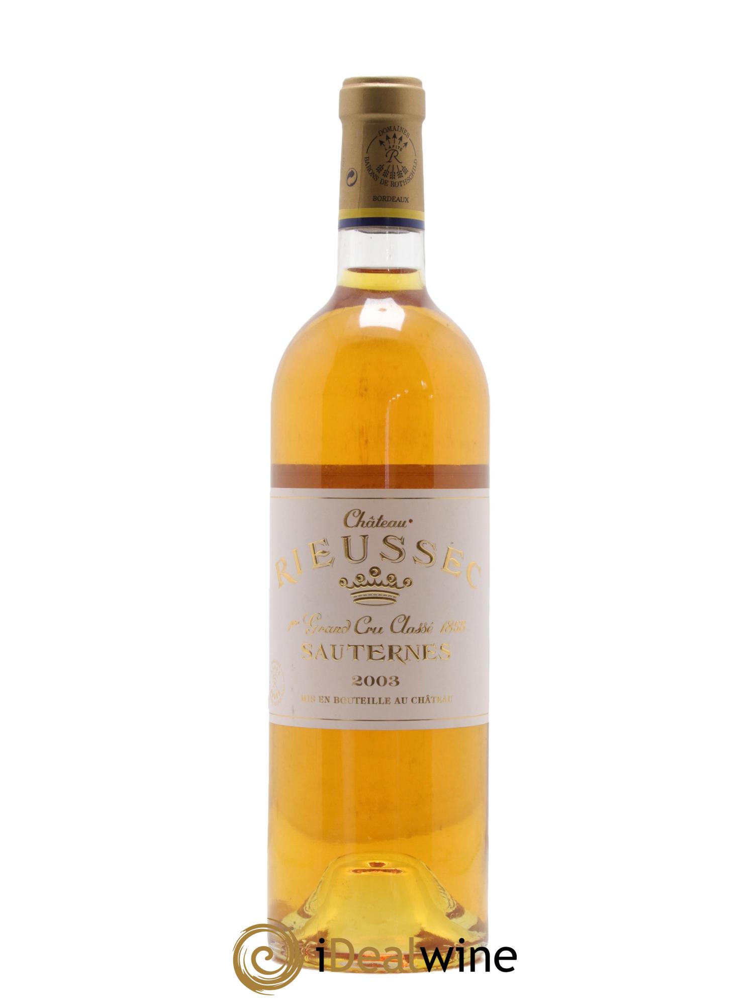 Château Rieussec 1er Grand Cru Classé 2003 - Posten von 1 Flasche - 0