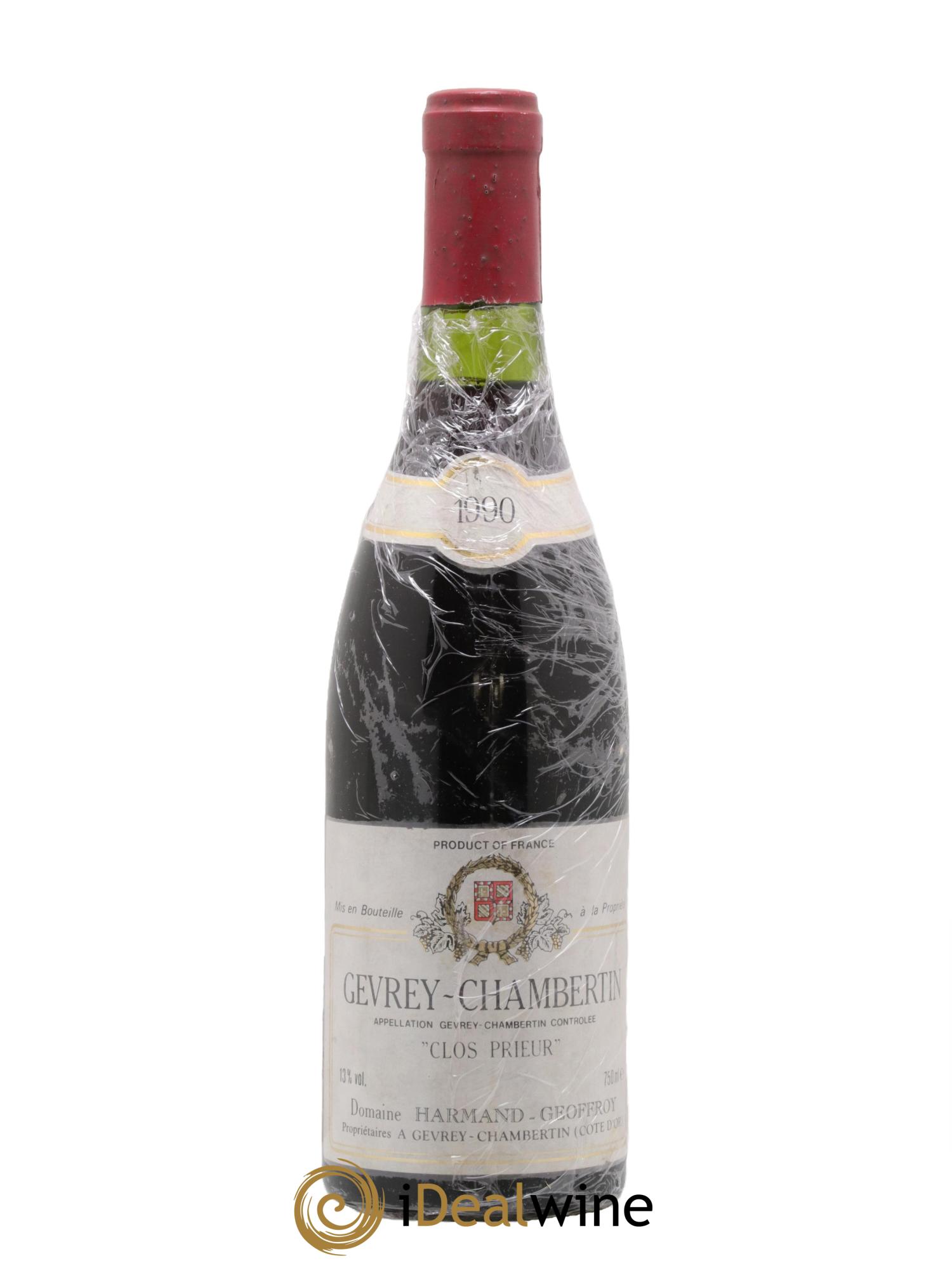 Gevrey-Chambertin Clos Prieur Harmand-Geoffroy (Domaine) 1990 - Lotto di 1 bottiglia - 0