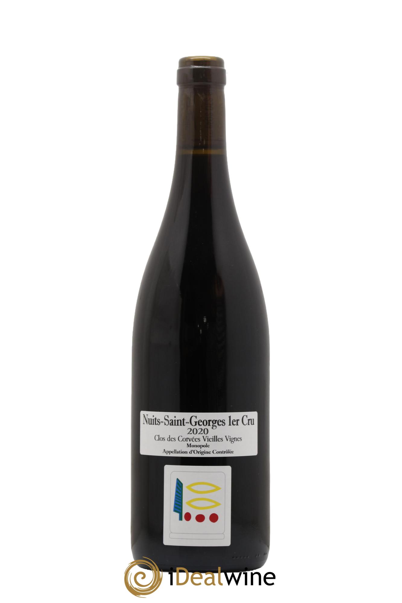 Nuits Saint-Georges 1er Cru Le Clos des Corvées Vieilles Vignes Prieuré Roch  2020 - Lot de 1 bouteille - 0