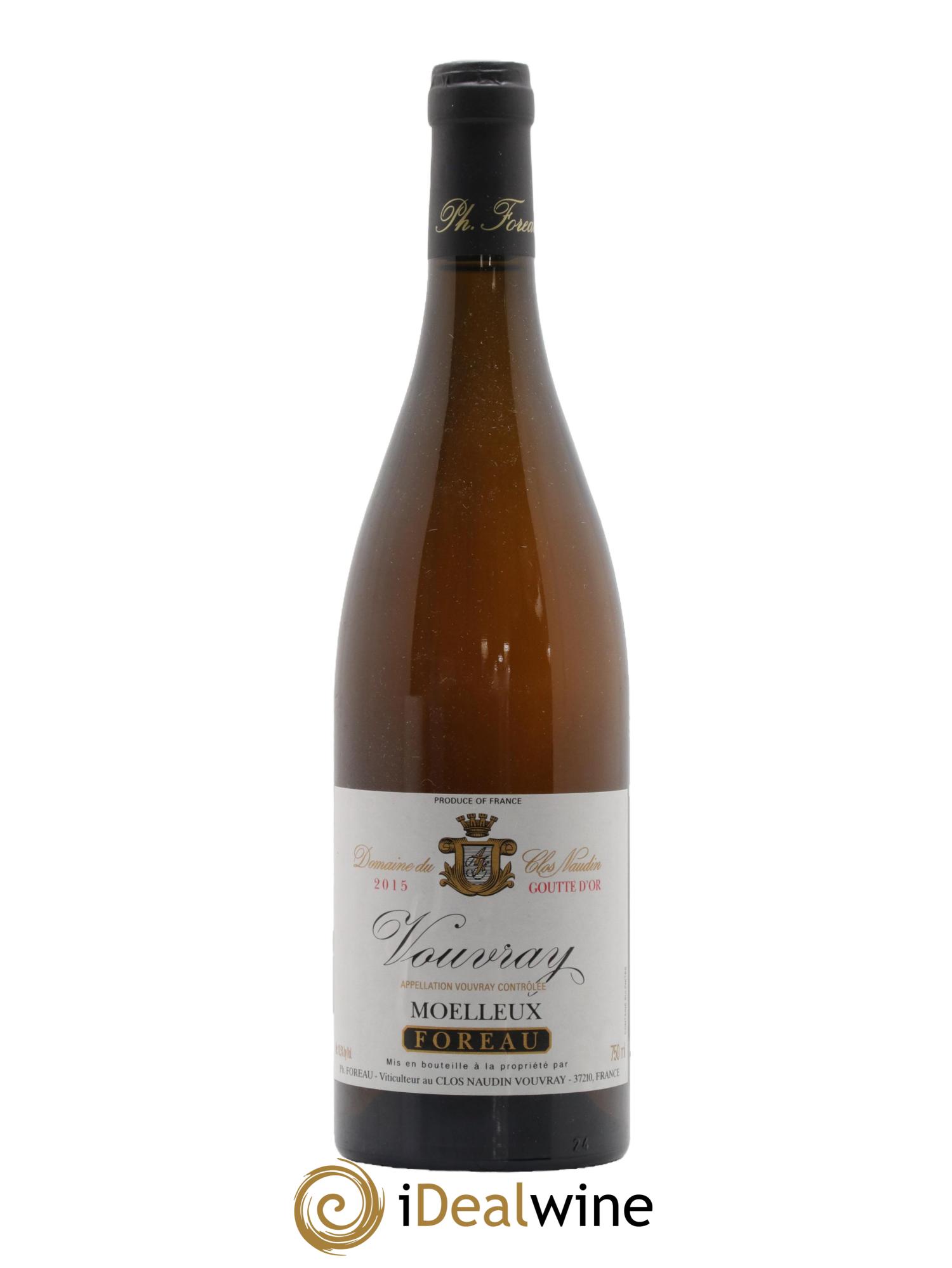 Vouvray Goutte d'Or Clos Naudin - Philippe Foreau 2015 - Lotto di 1 bottiglia - 0