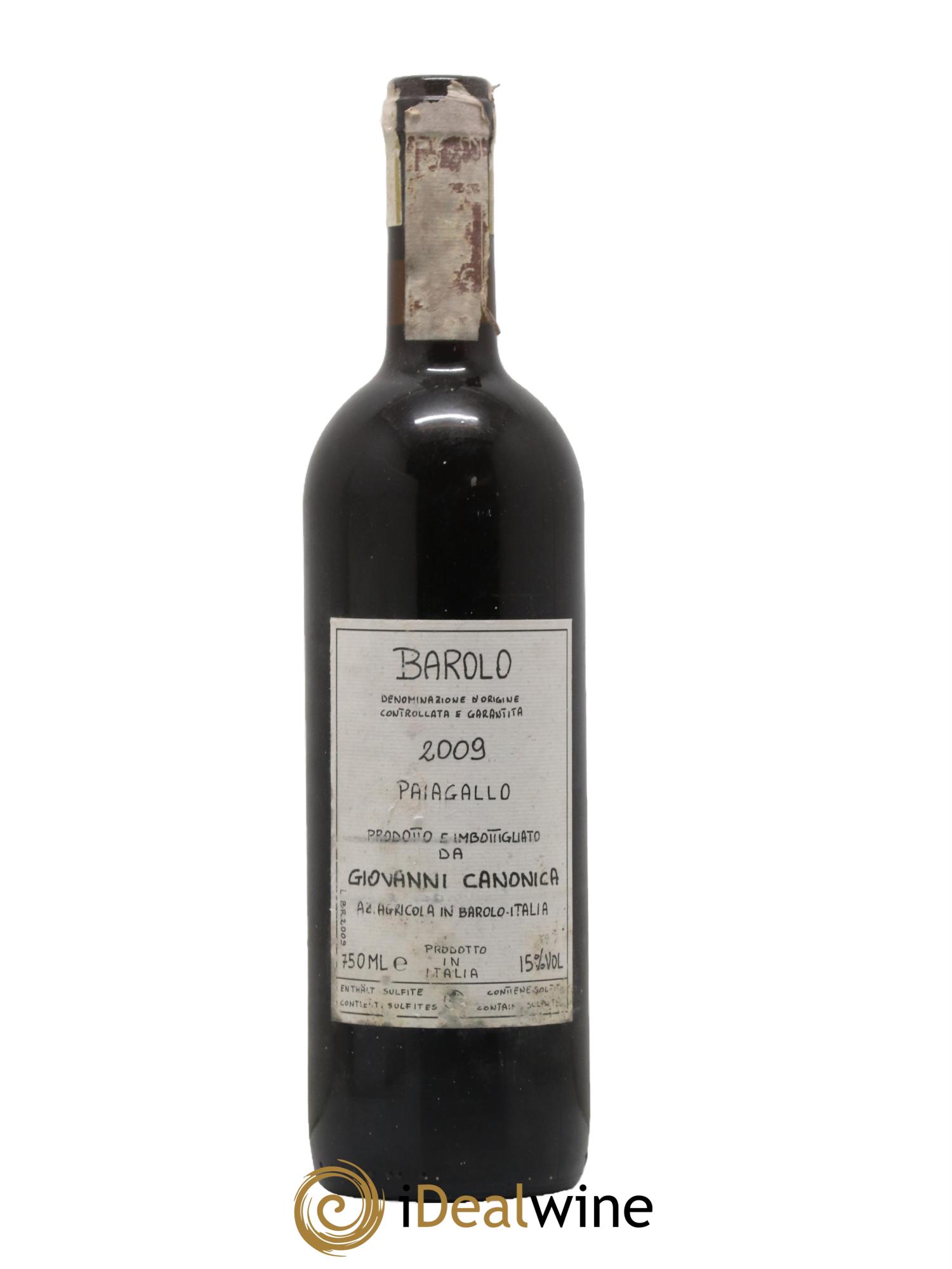 Barolo DOCG Paiagallo Giovanni Canonica 2009 - Posten von 1 Flasche - 0