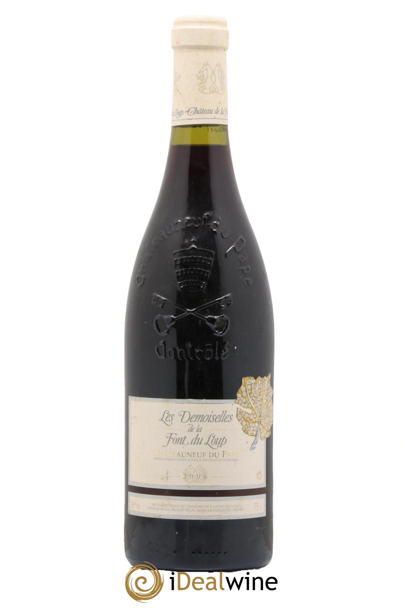 Châteauneuf-du-Pape Les Demoiselles de la Font du Loup 2006 - Lot de 1 bouteille - 0