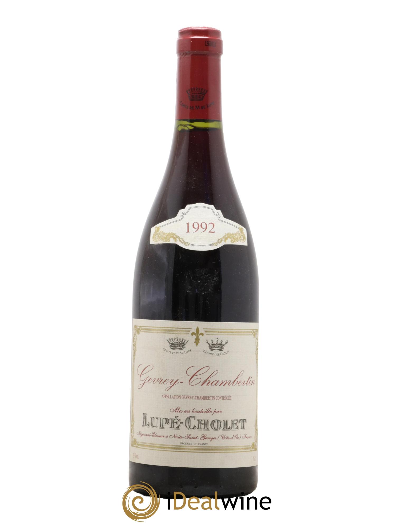 Gevrey-Chambertin Lupé-Cholet 1992 - Lot de 1 bouteille - 0