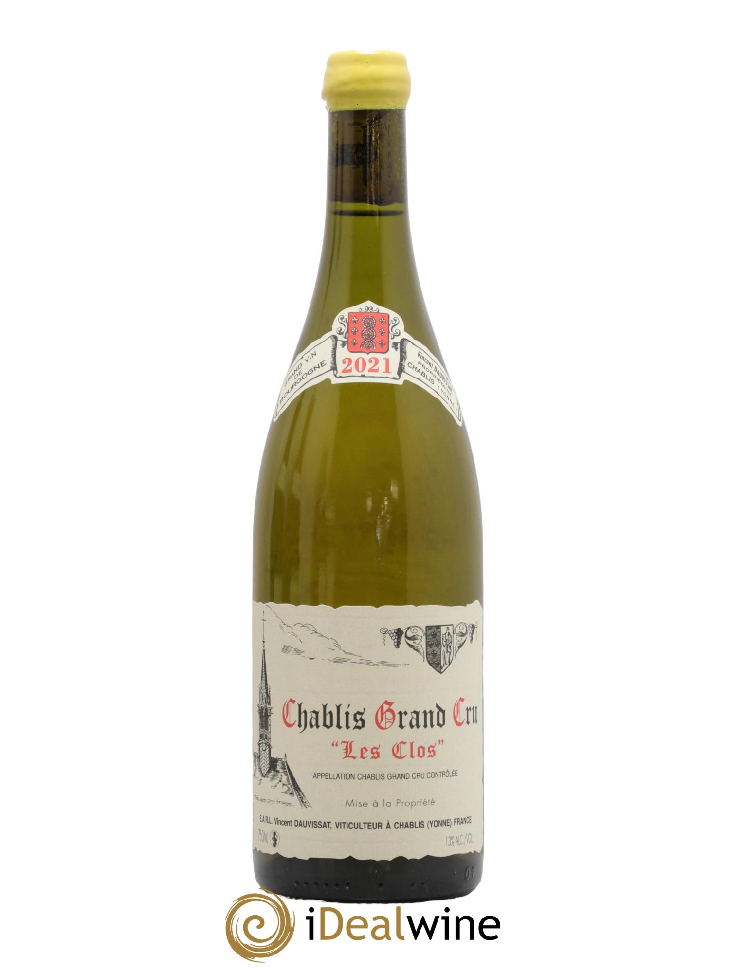 Chablis Grand Cru Les Clos Vincent Dauvissat (Domaine) 2021 - Posten von 1 Flasche - 0