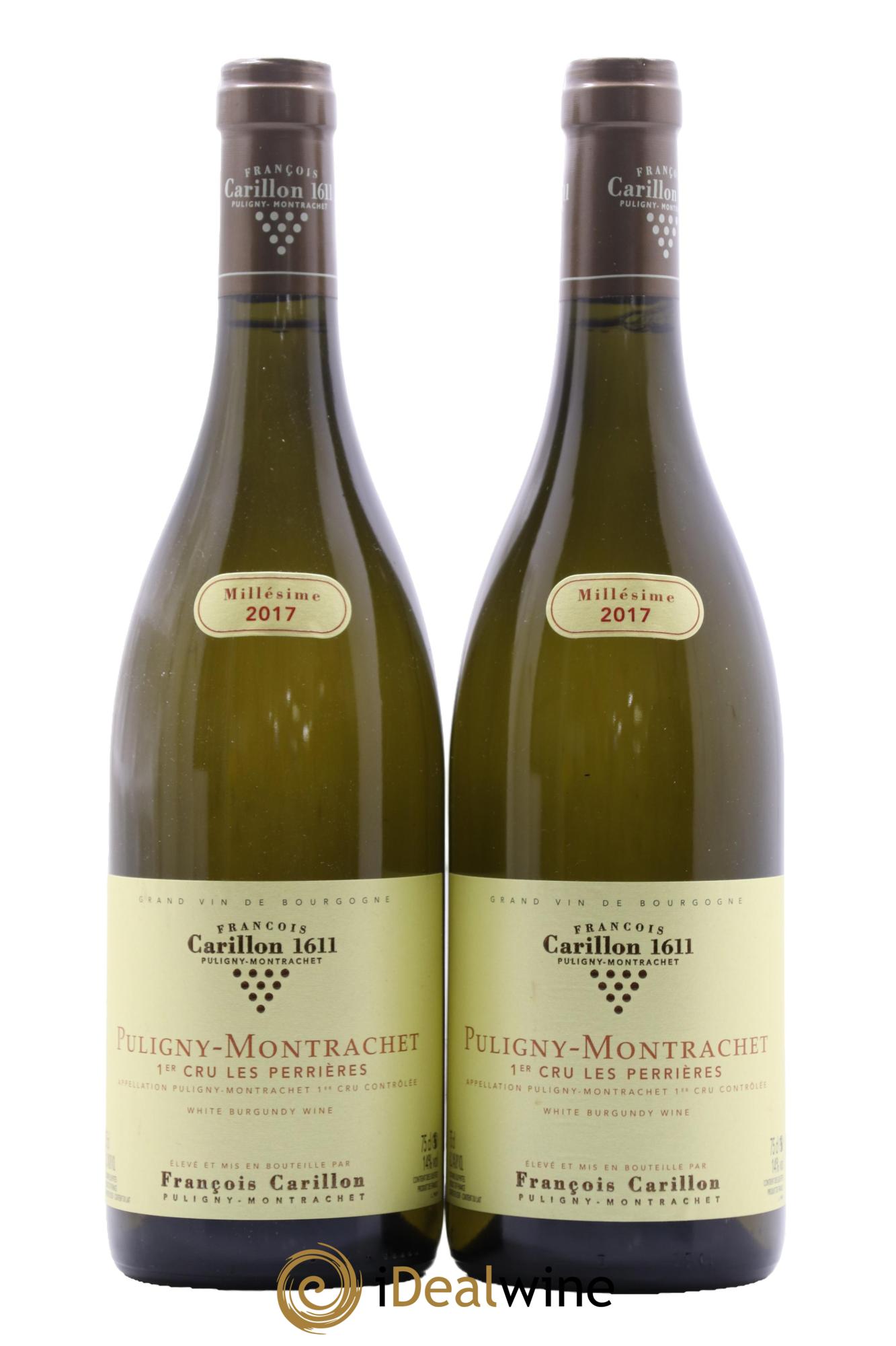 Puligny-Montrachet 1er Cru Les Perrières François Carillon  2017 - Lot de 2 bouteilles - 0