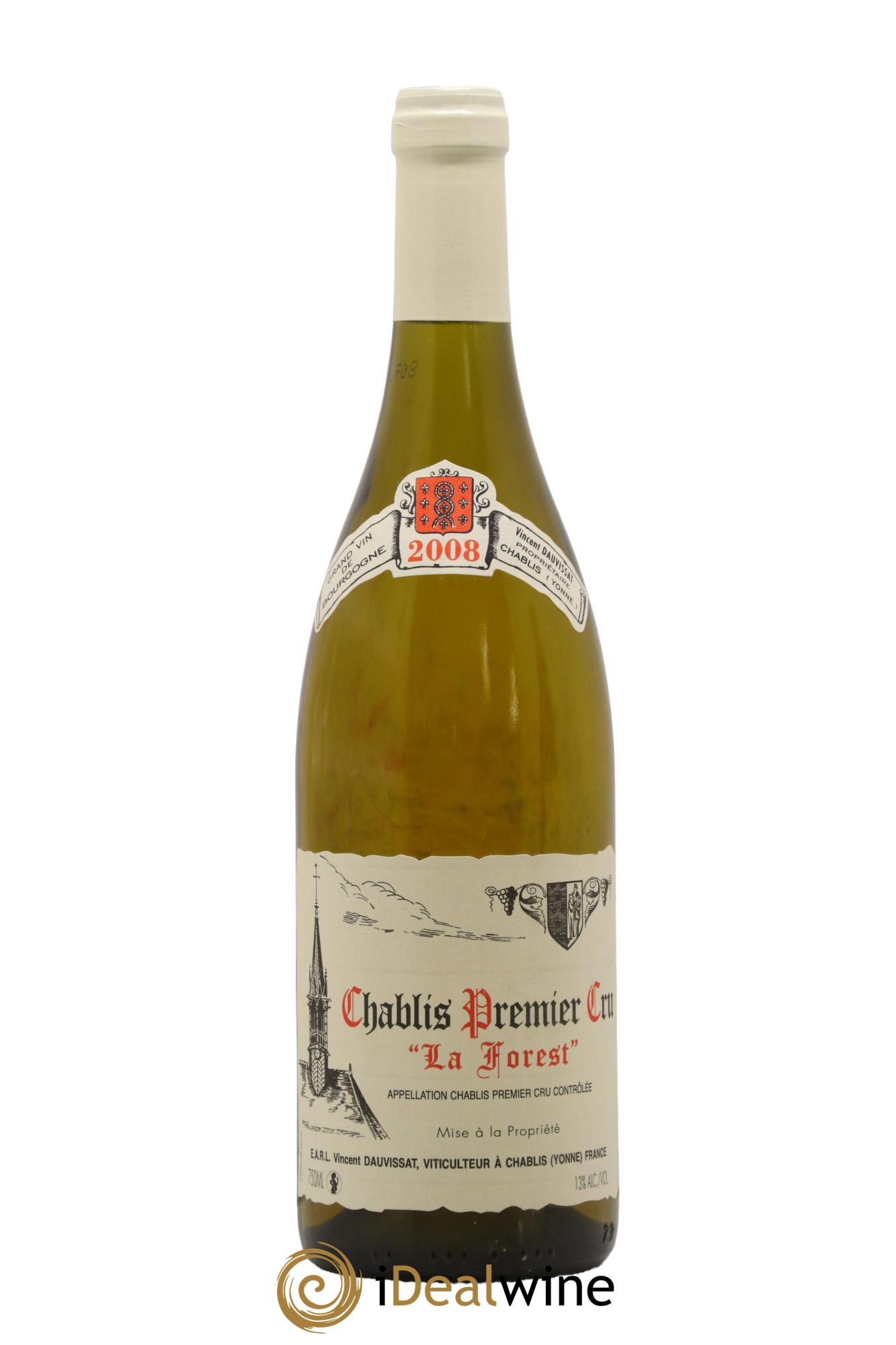 Chablis 1er Cru La Forest Vincent Dauvissat (Domaine) 2008 - Lot de 1 bouteille - 0