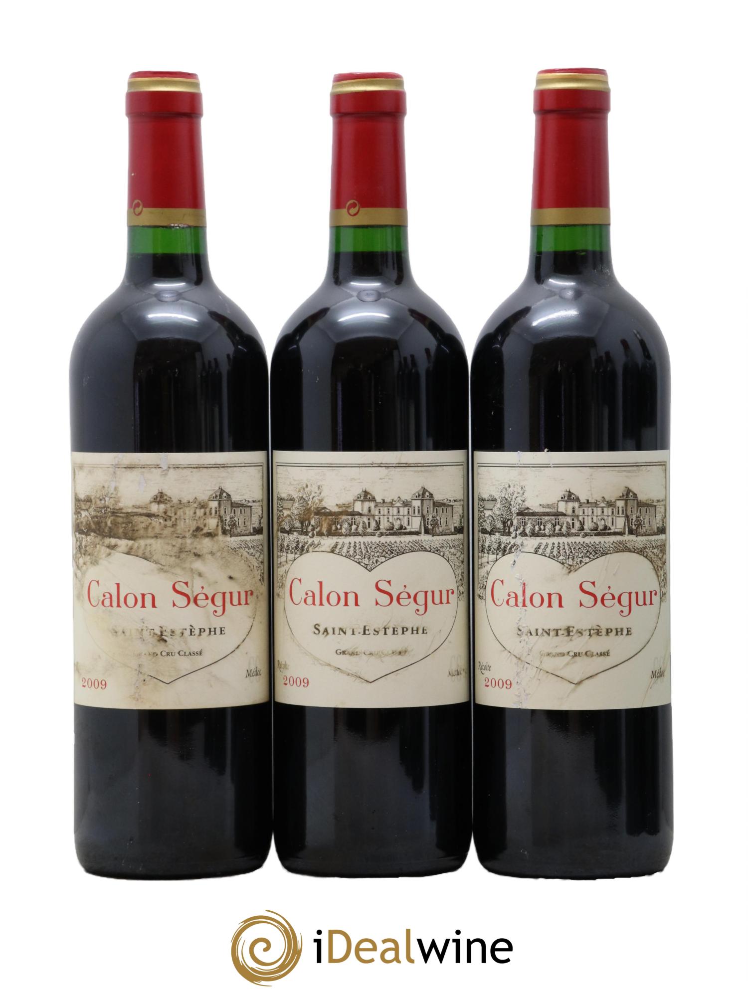 Château Calon Ségur 3ème Grand Cru Classé 2009 - Posten von 3 Flaschen - 0