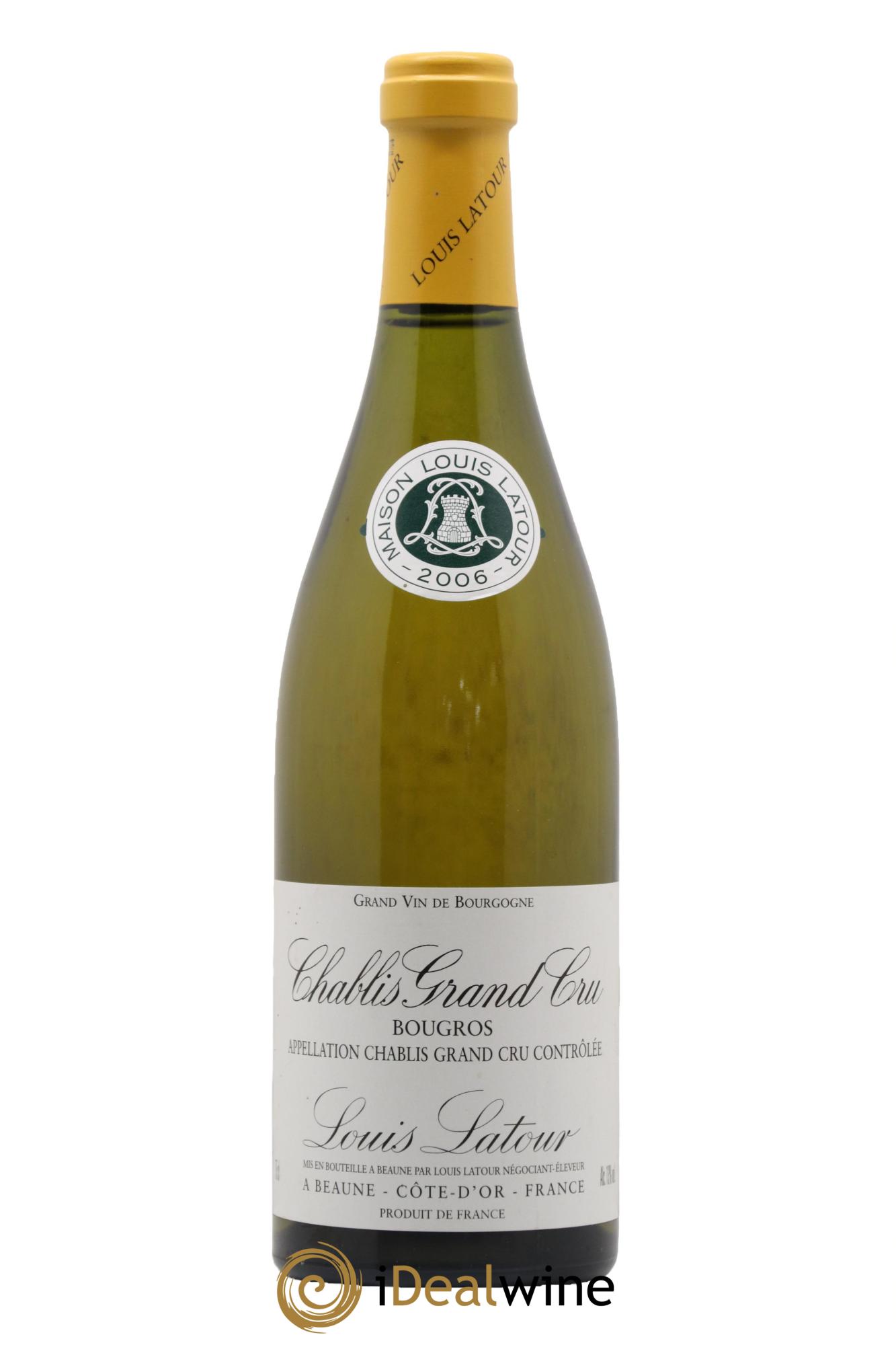 Chablis Grand Cru Bougros Louis Latour 2006 - Lot de 1 bouteille - 0