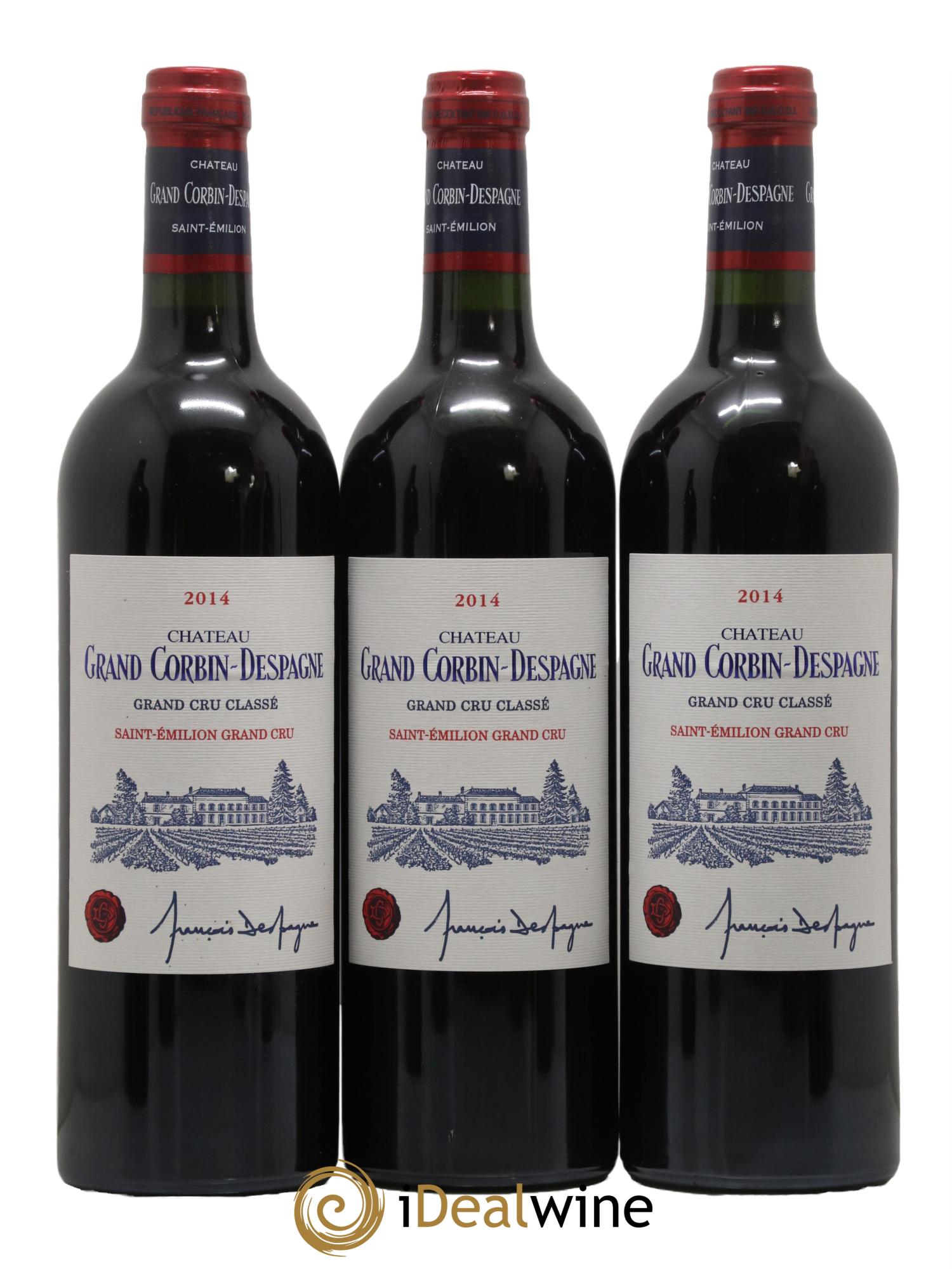 Château Grand Corbin Despagne Grand Cru Classé 2014 - Lot of 6 bottles - 2