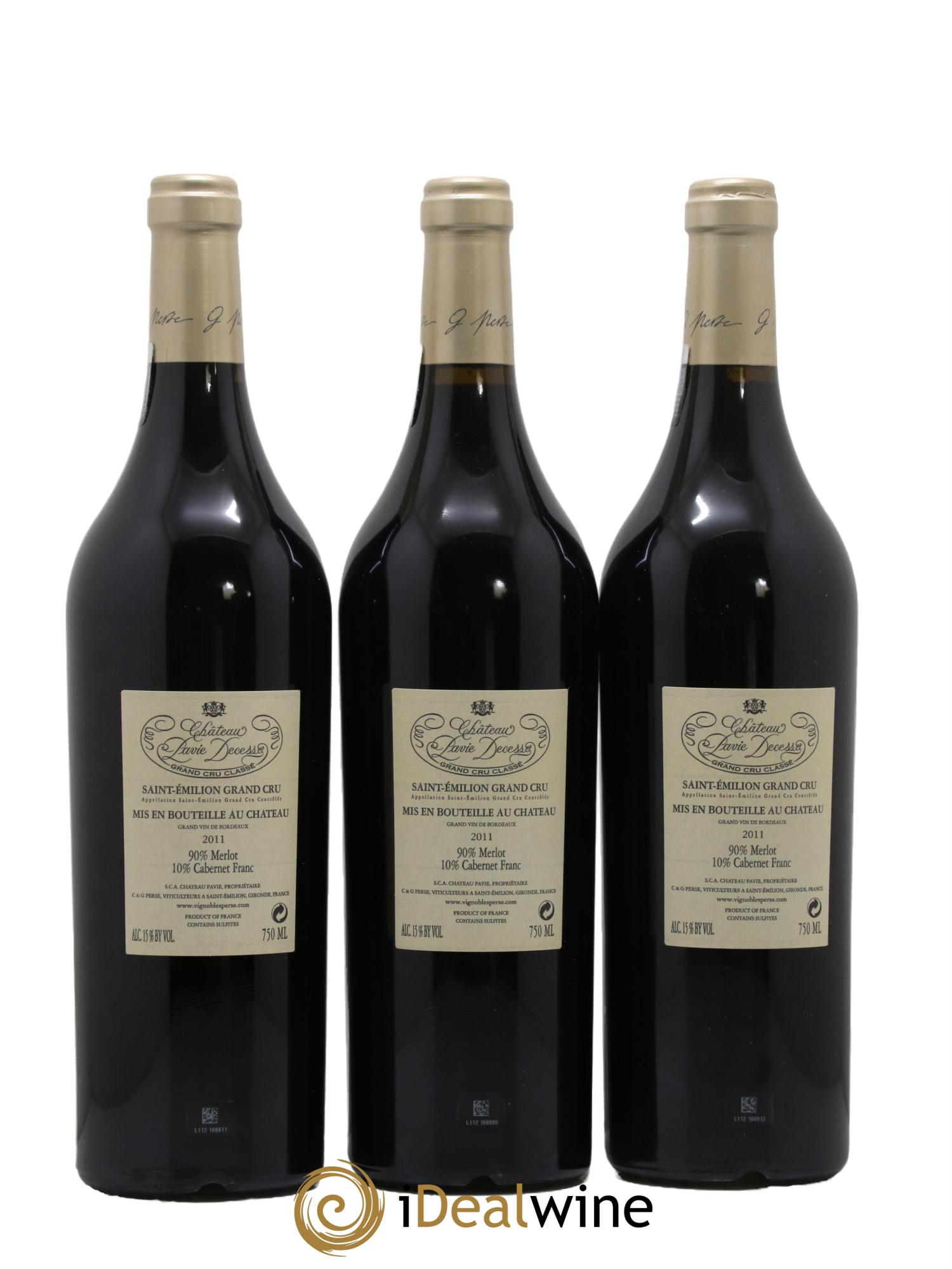 Château Pavie Decesse Grand Cru Classé 2011 - Lot of 6 bottles - 4