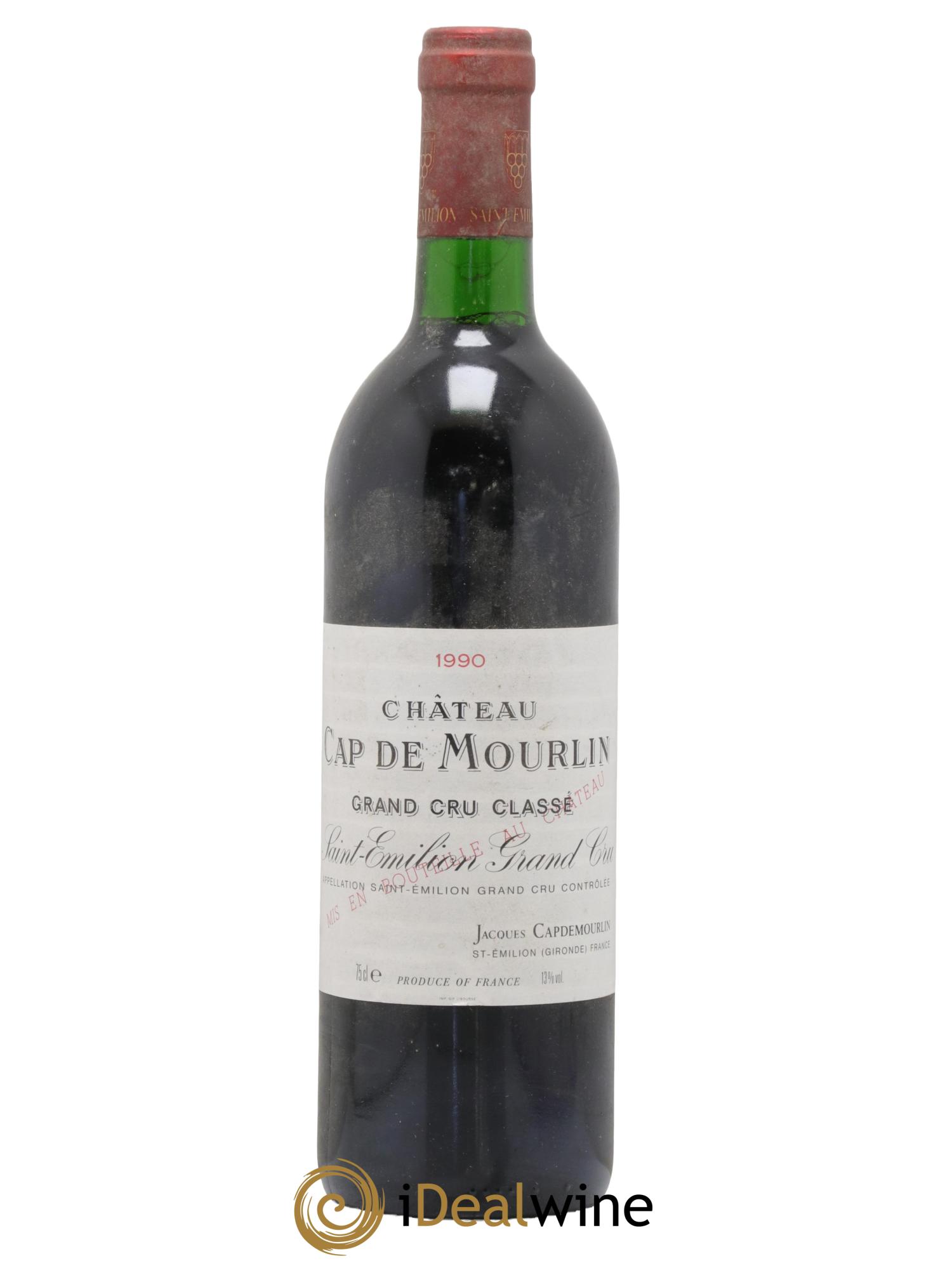 Château Cap de Mourlin Grand Cru Classé 1990 - Posten von 1 Flasche - 0