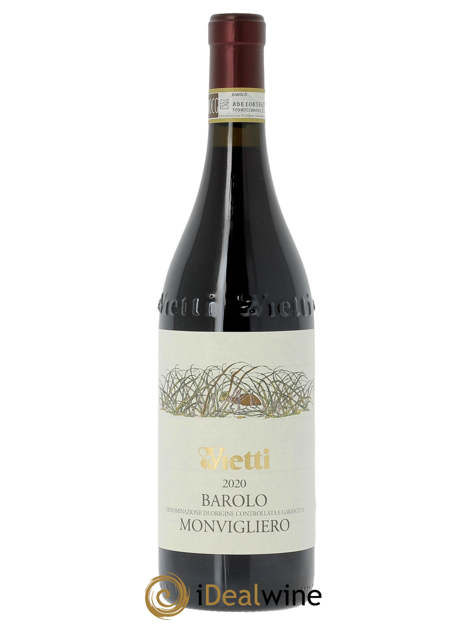 Barolo DOCG DOCG Monvigliero Vietti   2020 - Lot de 1 bouteille - 0