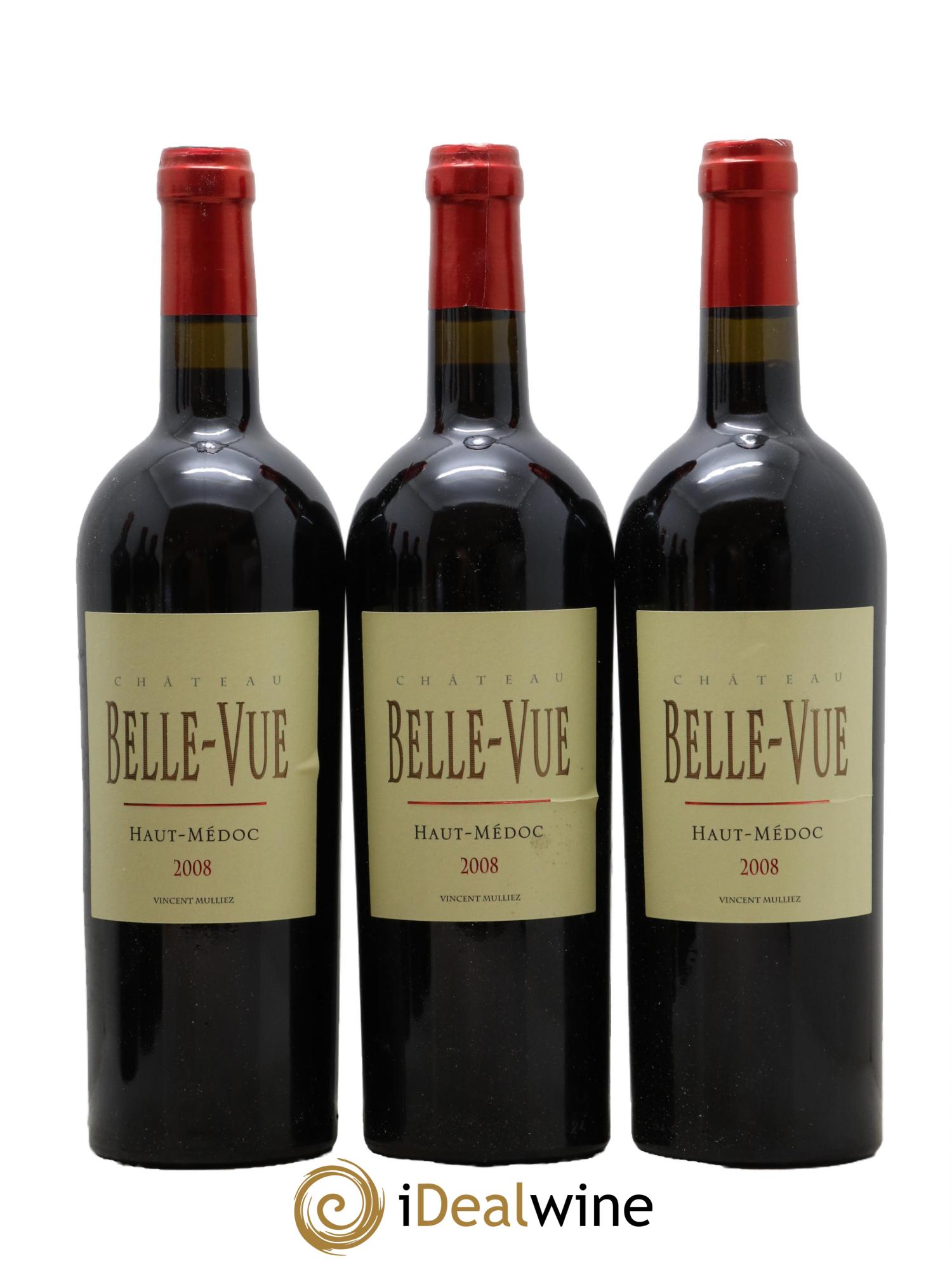 Château Bellevue Cru Bourgeois 2008 - Lot of 6 bottles - 1