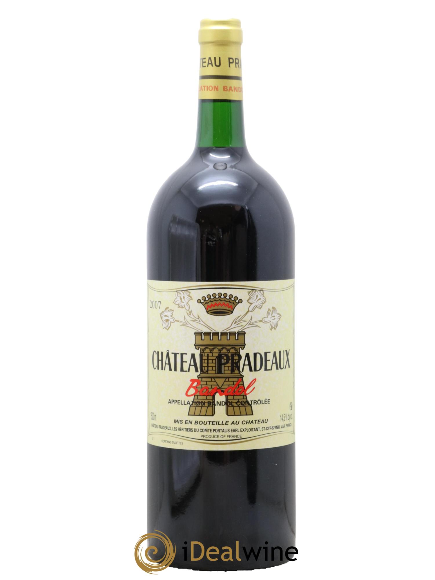 Bandol Château Pradeaux Famille Portalis  2007 - Lot de 1 magnum - 0