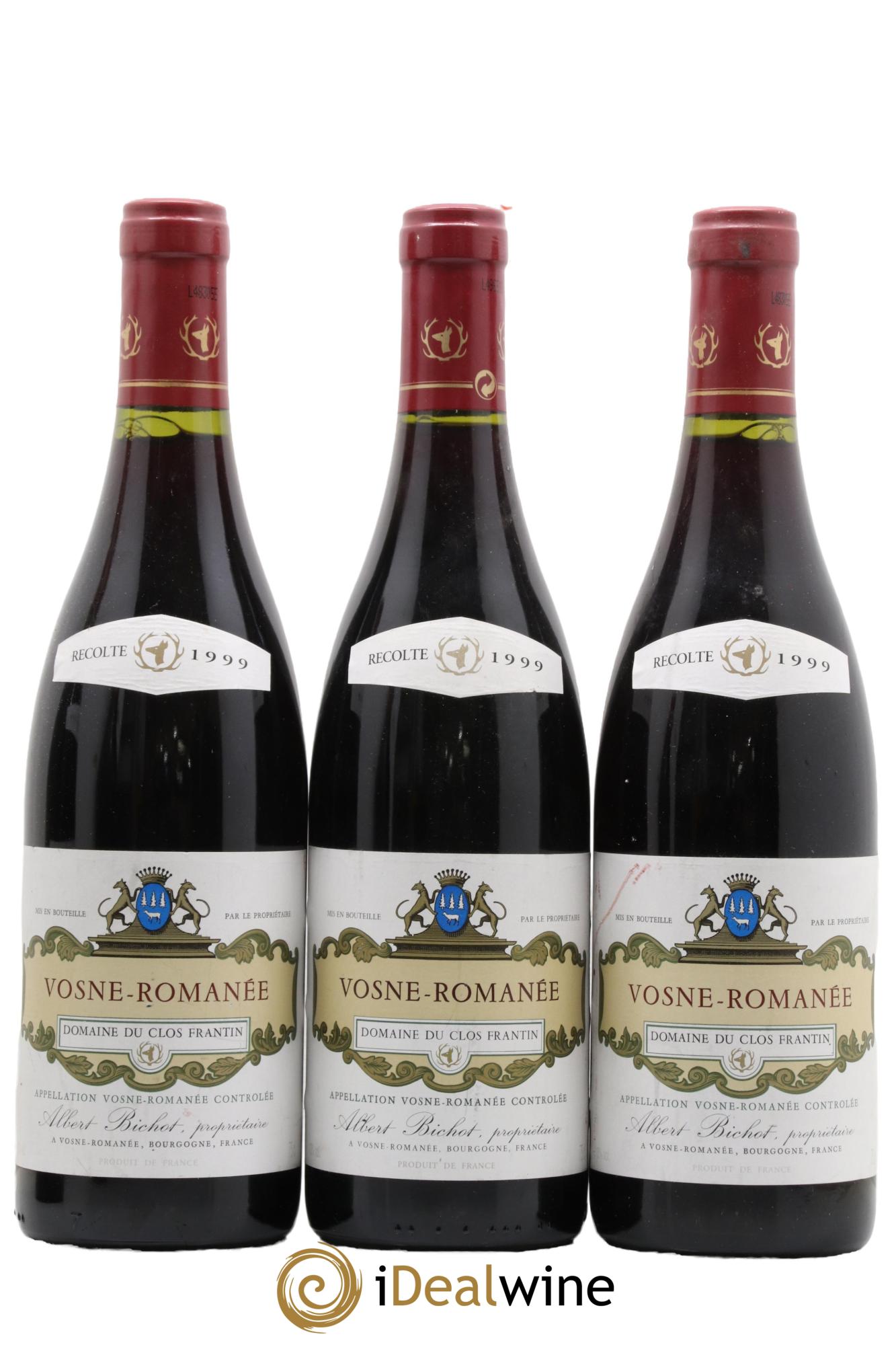 Vosne-Romanée Clos Frantin - Albert Bichot 1999 - Posten von 3 Flaschen - 0