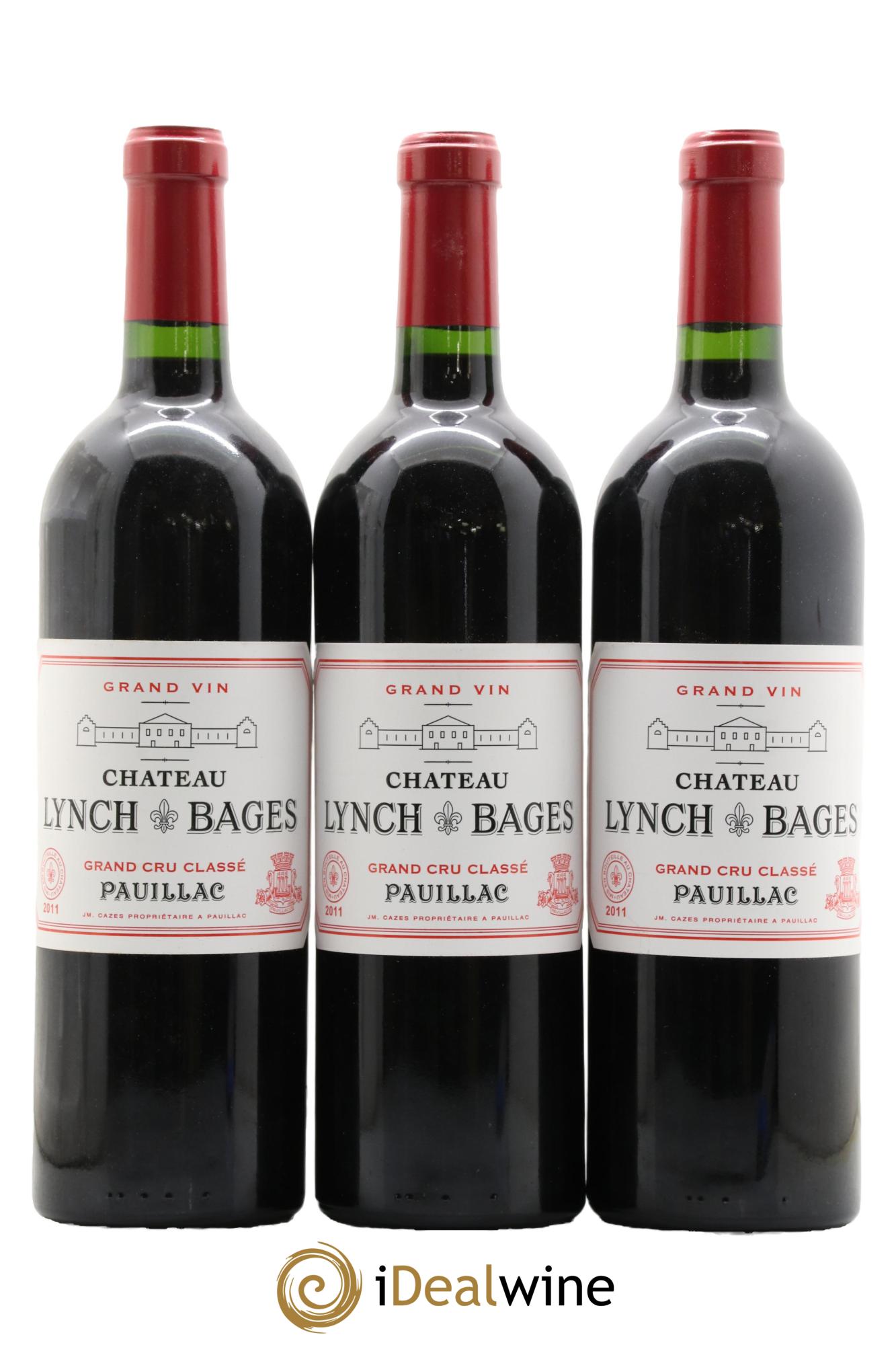 Château Lynch Bages 5ème Grand Cru Classé 2011 - Lot de 3 bouteilles - 0