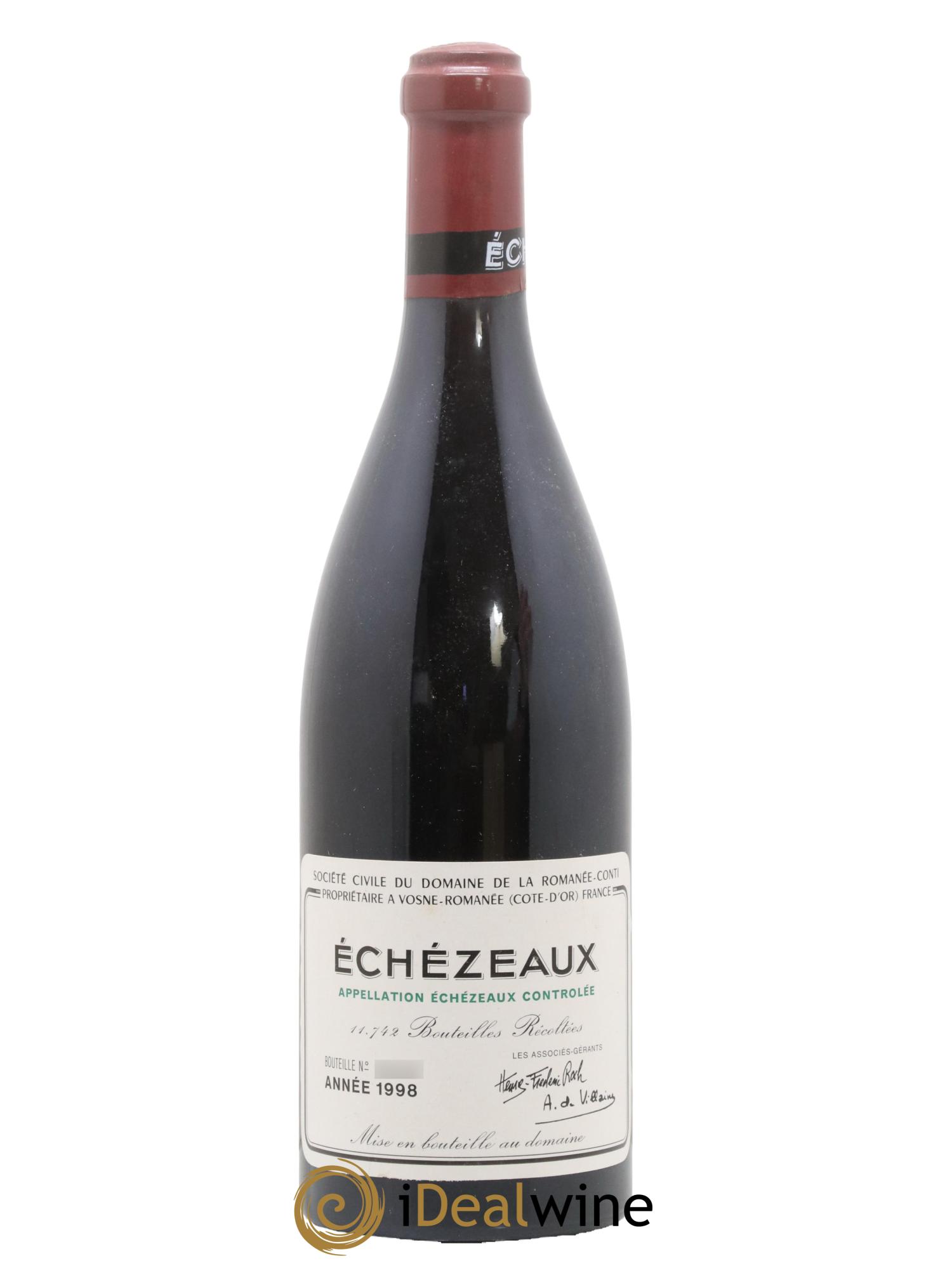 Echezeaux Grand Cru Domaine de la Romanée-Conti 1998 - Posten von 1 Flasche - 0