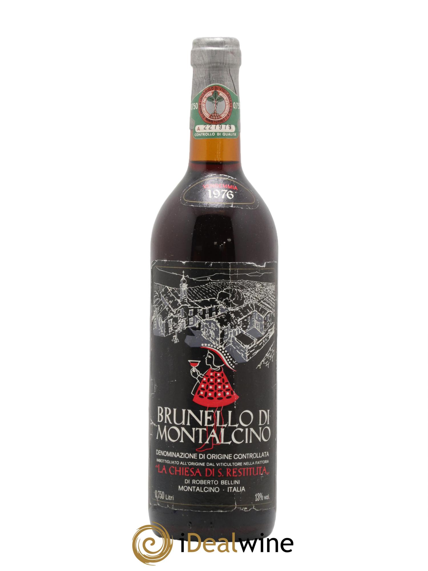 Brunello di Montalcino DOCG La Chiesa Di Santa Restituta 1976 - Lotto di 1 bottiglia - 0