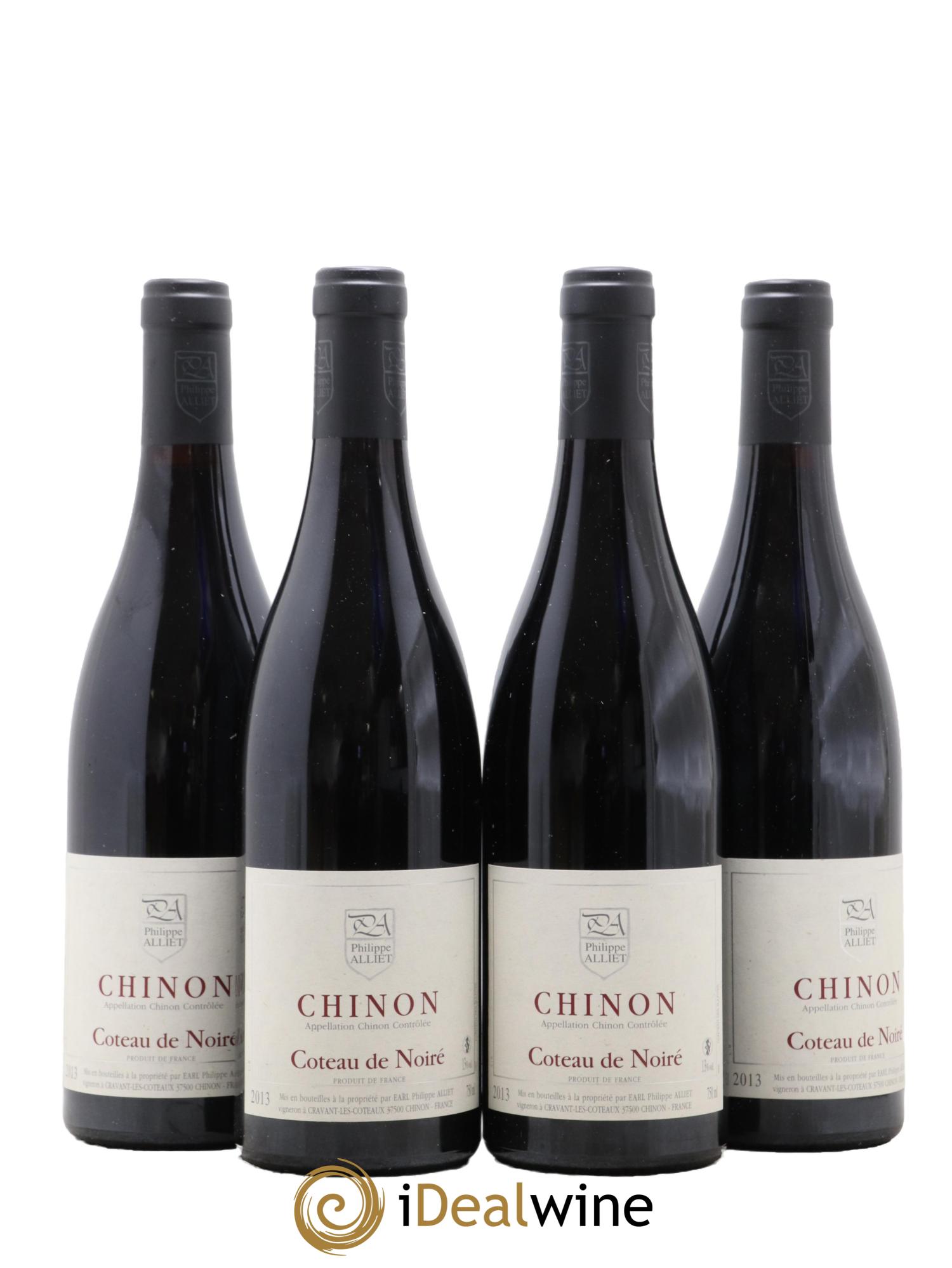 Chinon Coteau de Noiré Philippe Alliet 2013 - Lotto di 4 bottiglie - 0