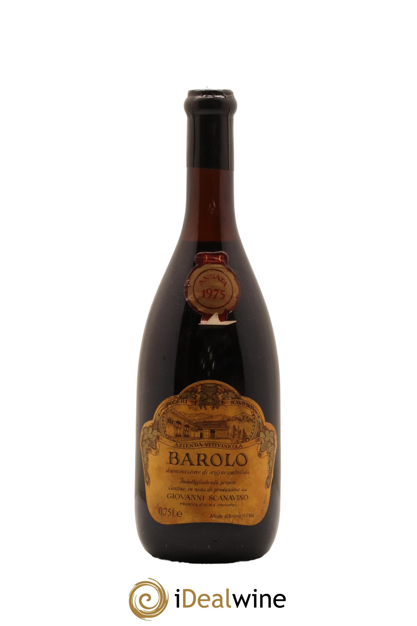 Barolo DOCG Scanavino 1975 - Posten von 1 Flasche - 0