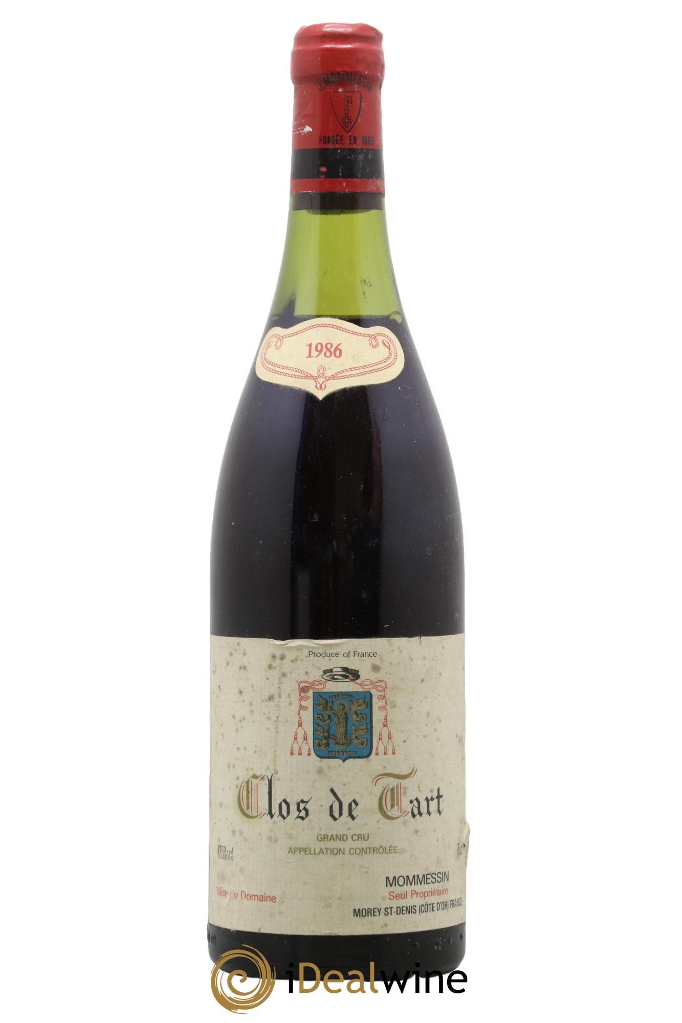 Clos de Tart Grand Cru Mommessin 1986 - Lotto di 1 bottiglia - 0